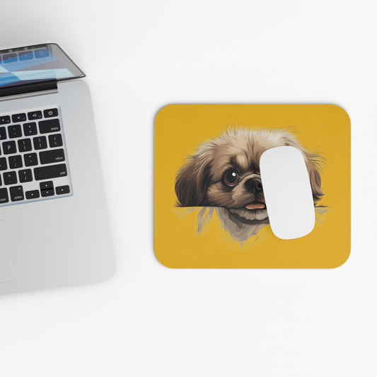 Pekingese Mouse Pad-Yellow