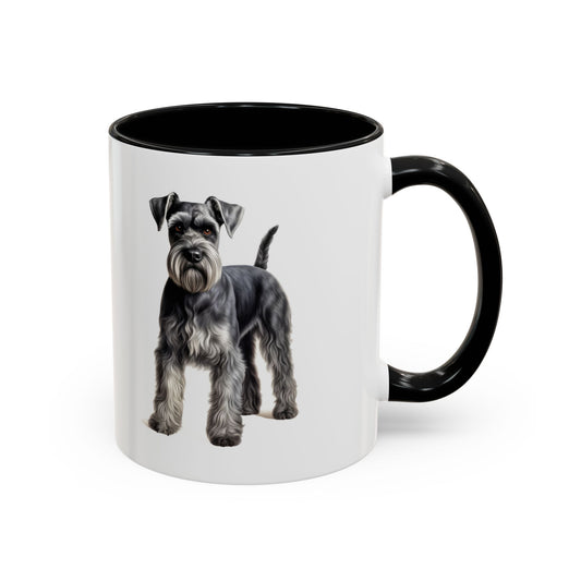 Standard Schnauzer Accent Coffee Mug – Cute Dog Portrait 11/15oz