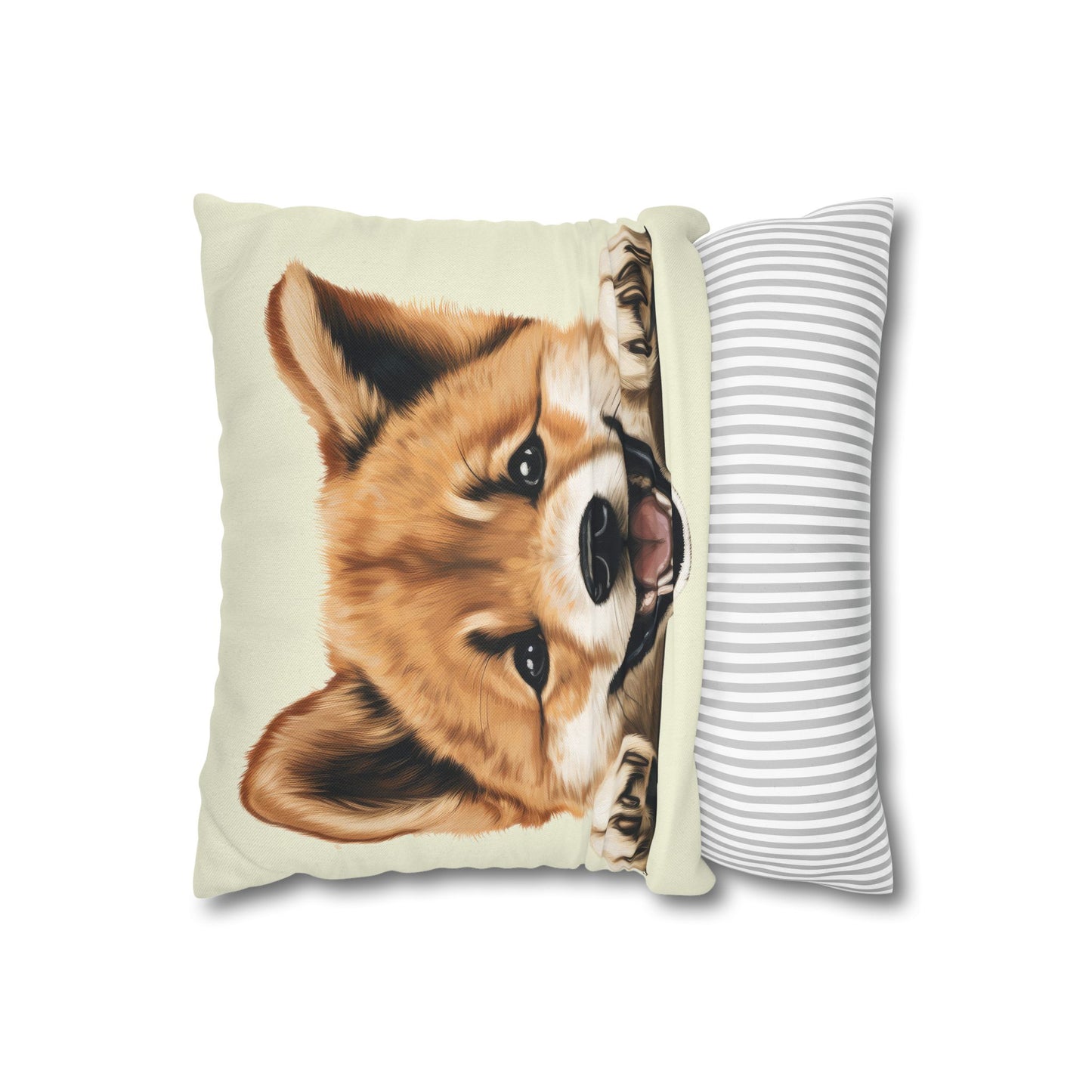 Akita Decorative Pillow Cover — Cute Dog Throw Pillowcase