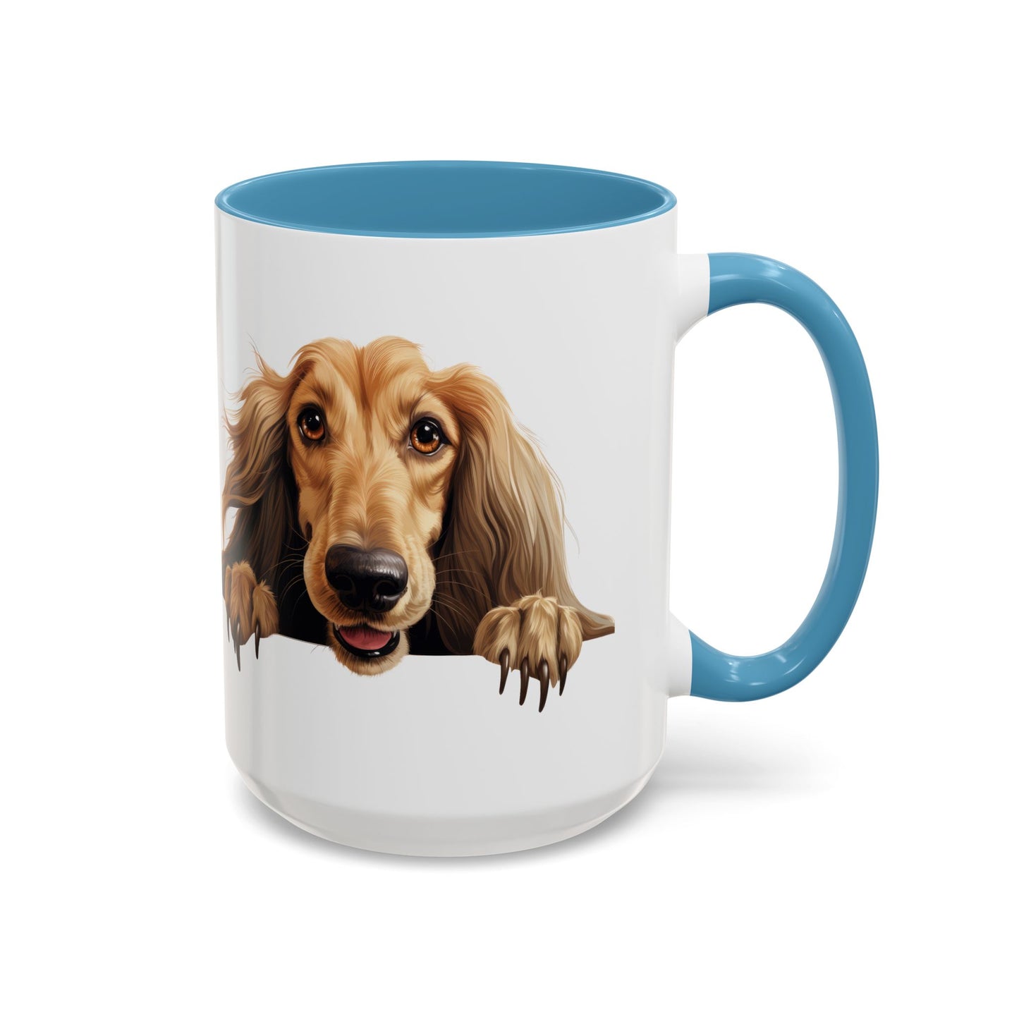 Afghan Hound Coffee Mug — Cute Dog Accent Mug (11/15oz)