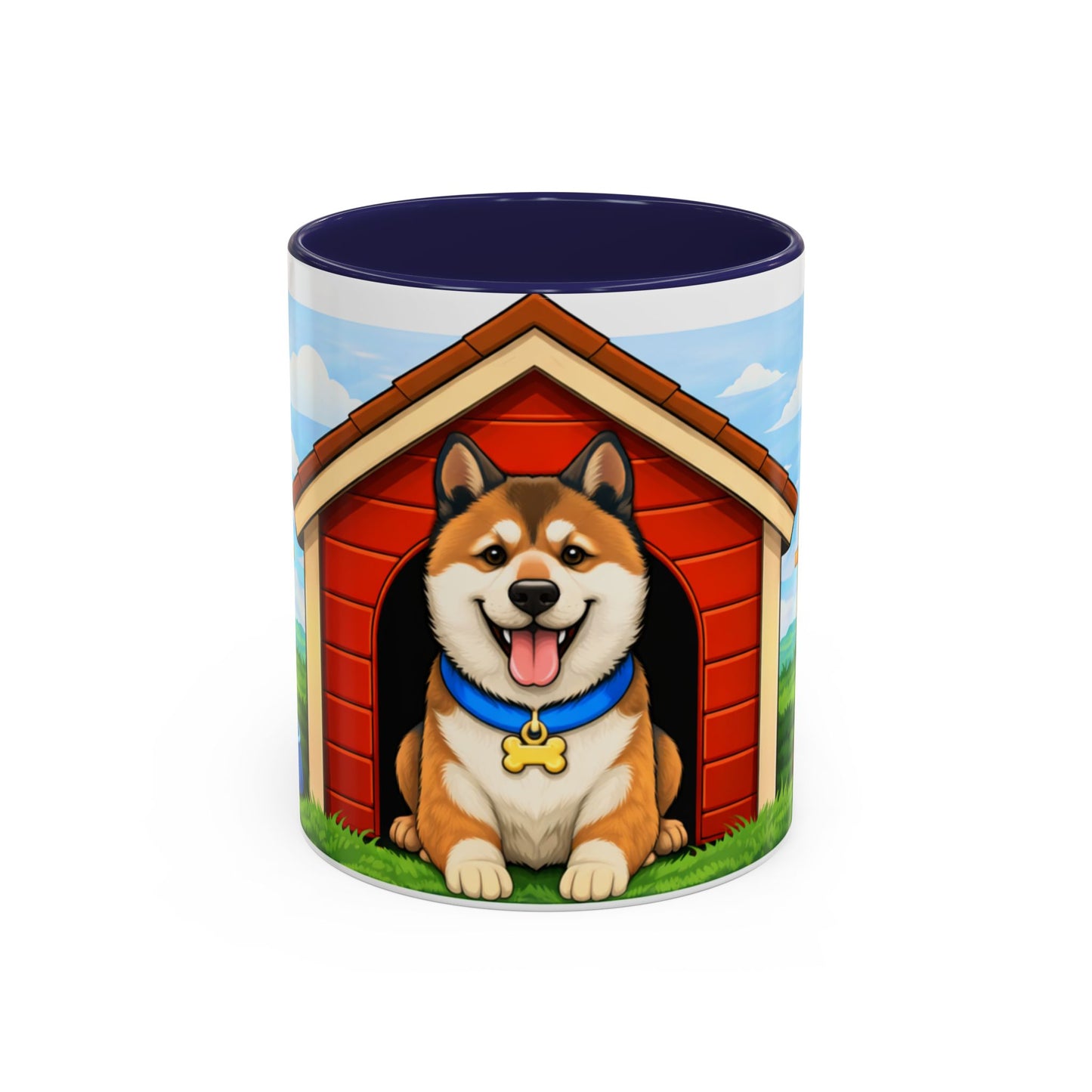 Akita  Red Dog House Accent Coffee Mug (11/15oz)