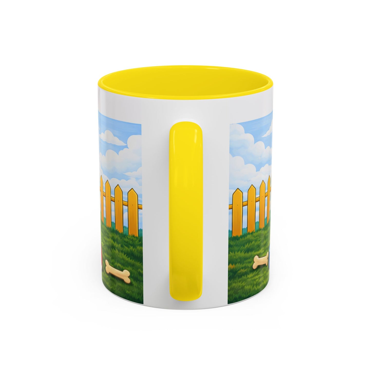 Bluetick Coonhound — Red Doghouse Accent Mug (11/15oz)