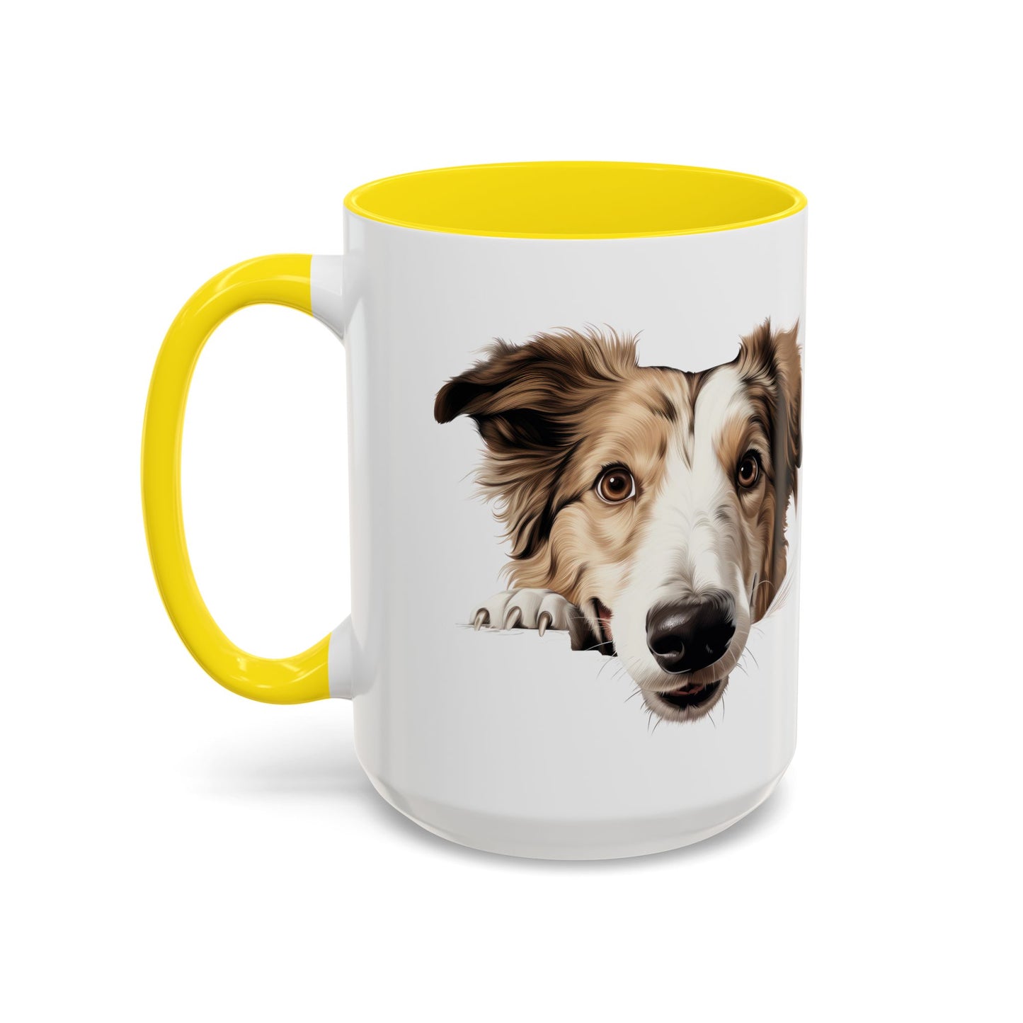 Borzoi Dog Coffee Mug — Cute Australian Shepherd Accent Mug (11/15oz)