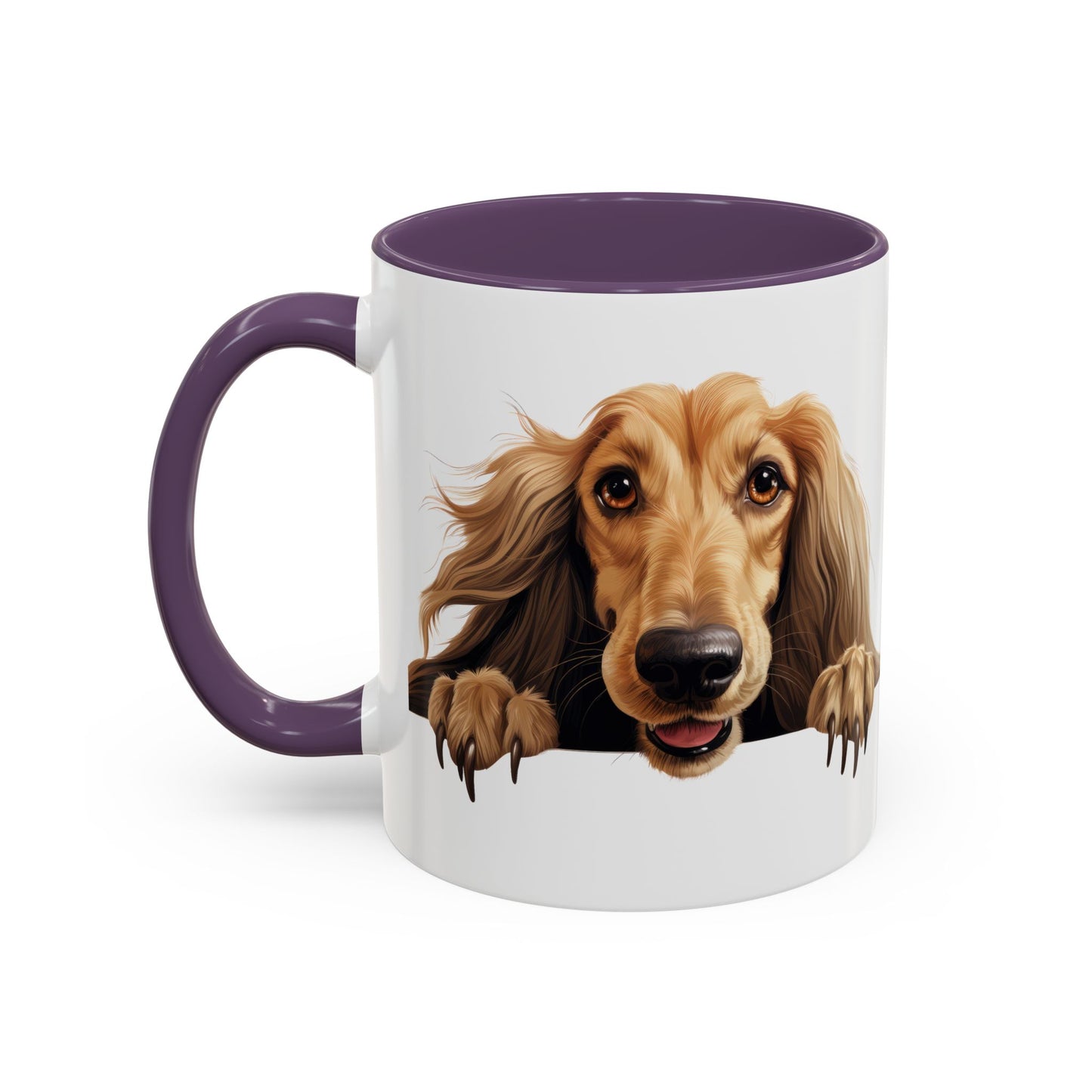Afghan Hound Coffee Mug — Cute Dog Accent Mug (11/15oz)