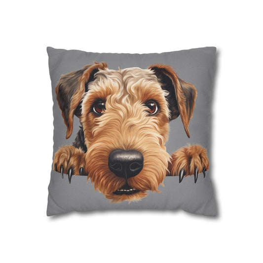 Airedale Terrier  Throw Pillow — Cute Dog Decorative Pillowcase