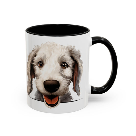 Bedlington Terrier Coffee Mug — Happy Dog Accent 11/15oz