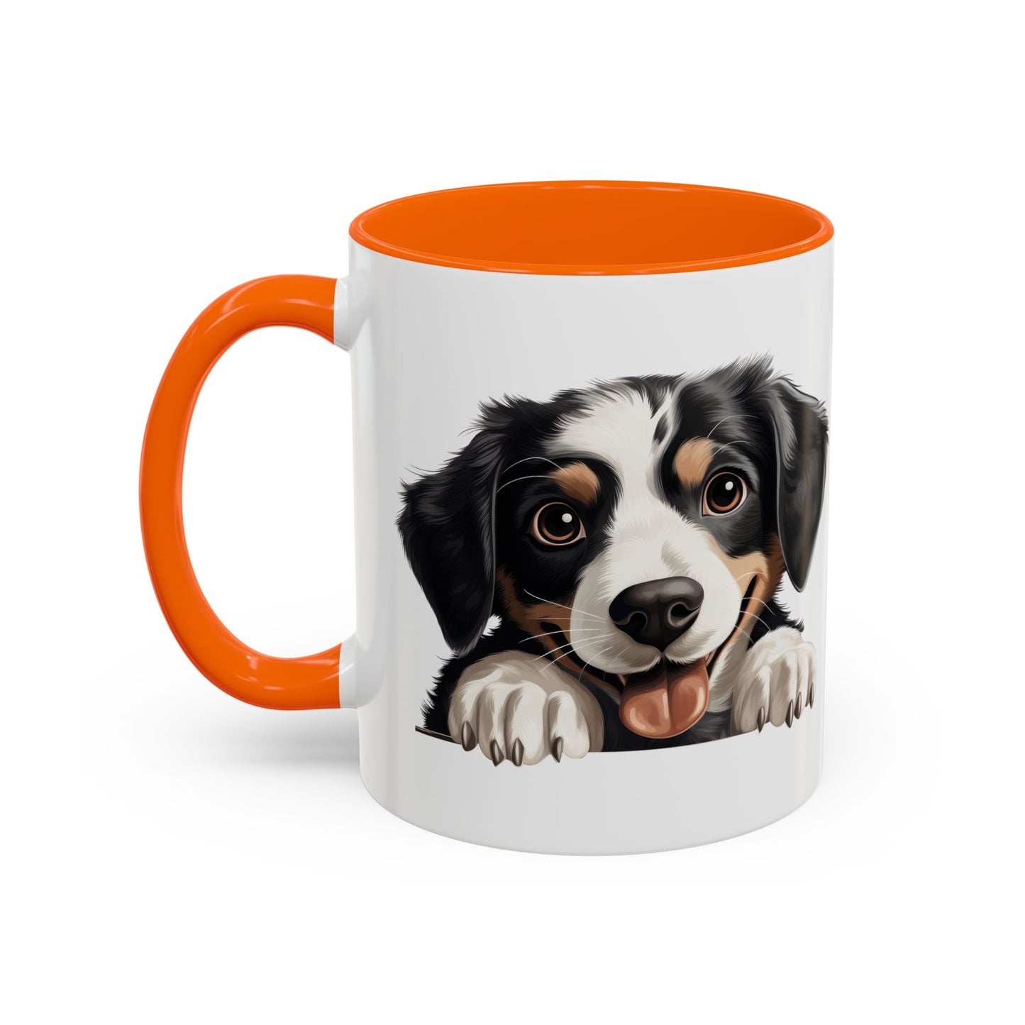 Appenzeller Sennenhund Dog Peek Coffee Mug — Cute Puppy Ceramic Accent Mug (11/15oz)