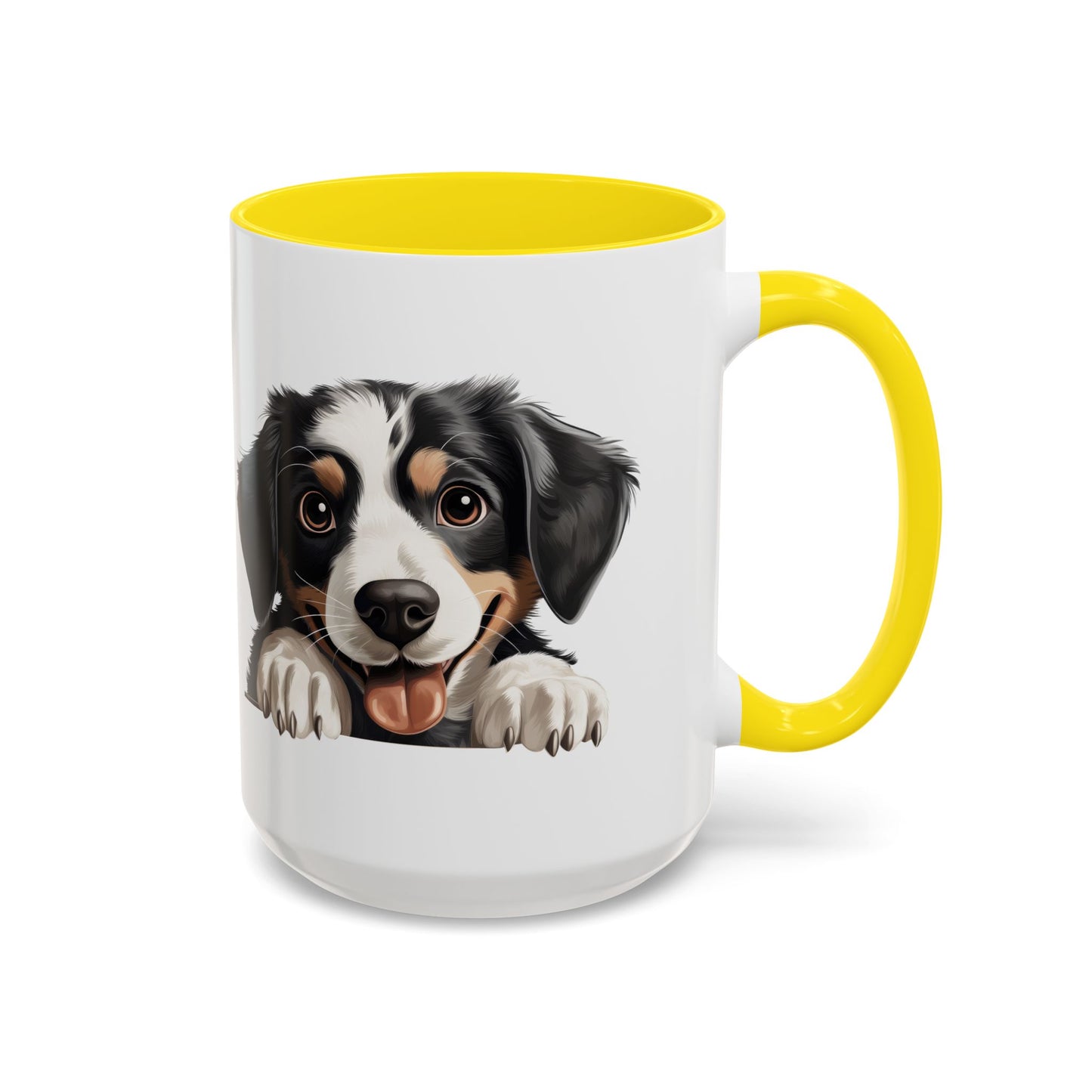 Appenzeller Sennenhund Dog Peek Coffee Mug — Cute Puppy Ceramic Accent Mug (11/15oz)