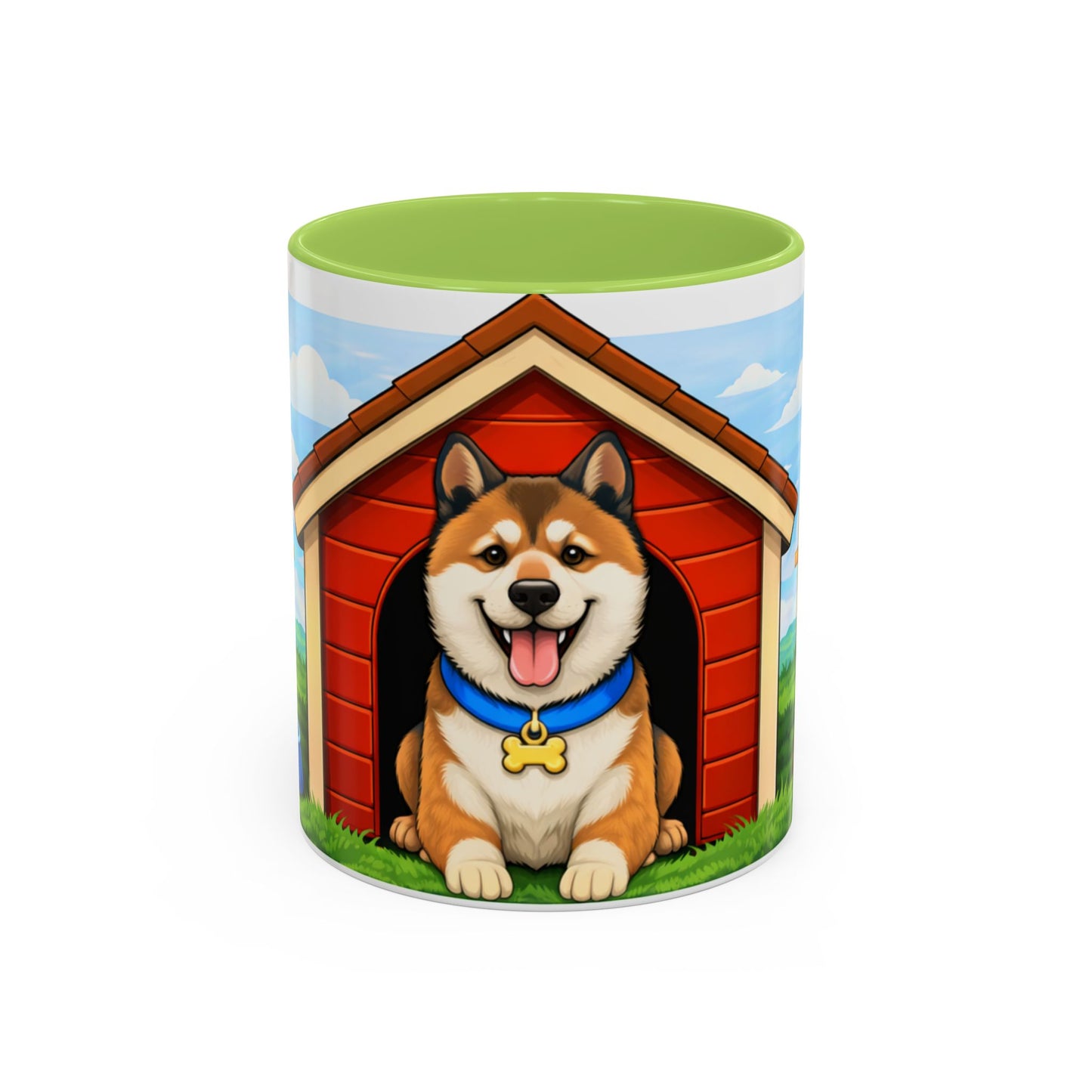 Akita  Red Dog House Accent Coffee Mug (11/15oz)