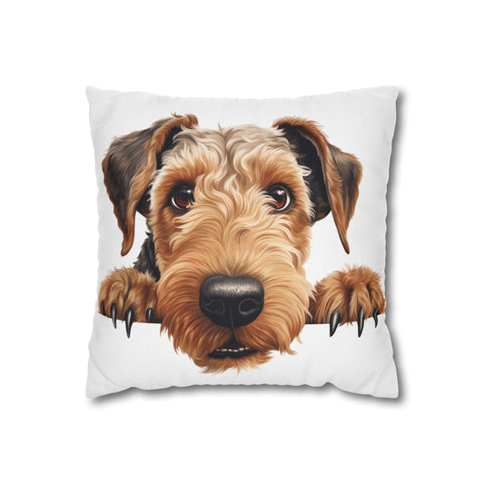 Airedale Terrier  Throw Pillow — Cute Dog Decorative Pillowcase