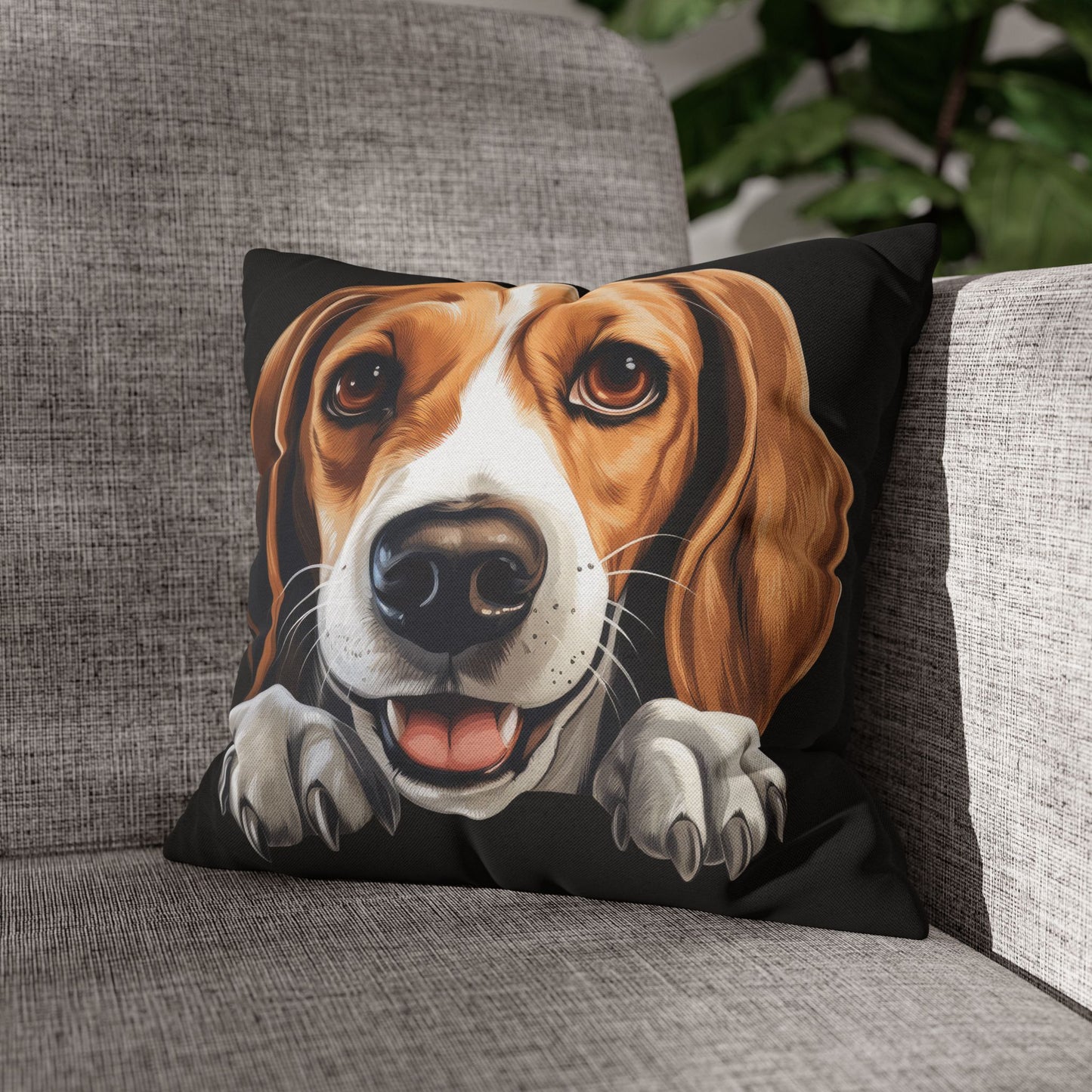 American Foxhound Decorative Pillowcase — Cute Dog Throw Pillow Cover