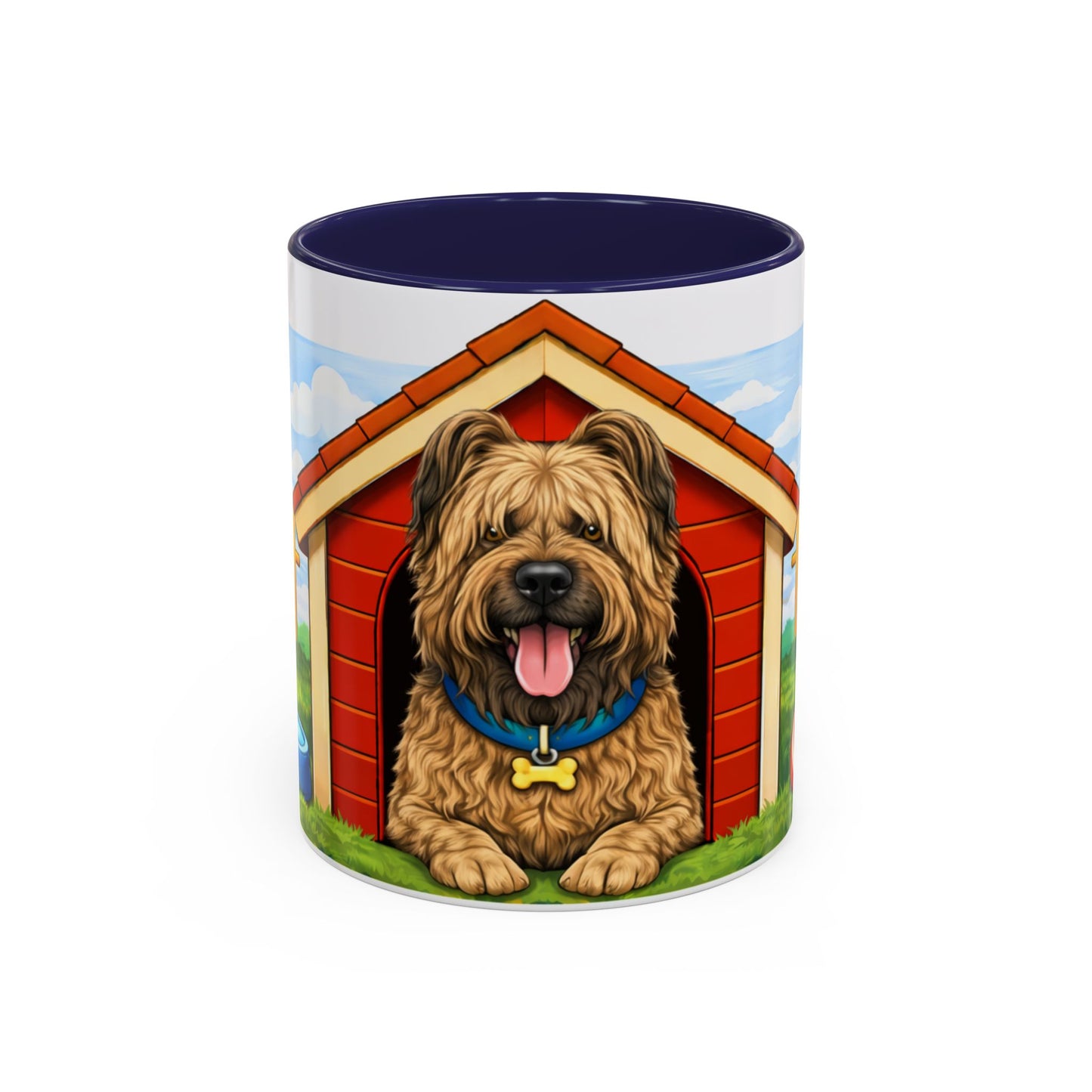 Briard— Red Doghouse Design Accent Mug (11oz/15oz)