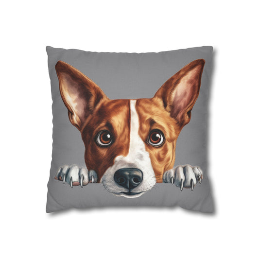 Basenji Dog Throw Pillowcase — Whimsical Pet Home Décor