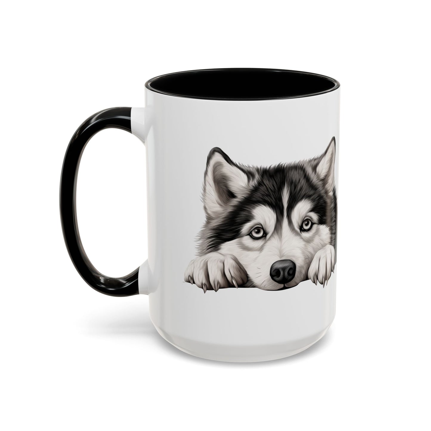 Alaskan Malamute Coffee Mug — Cute Siberian Husky Accent Mug (11/15 oz)