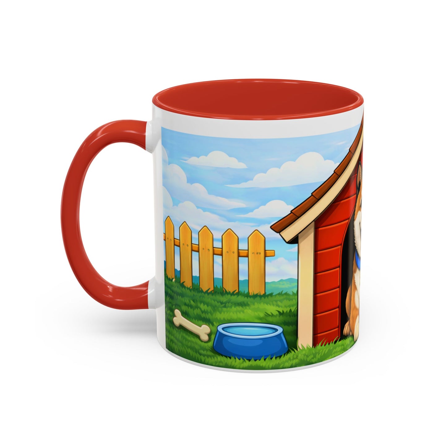 Akita  Red Dog House Accent Coffee Mug (11/15oz)