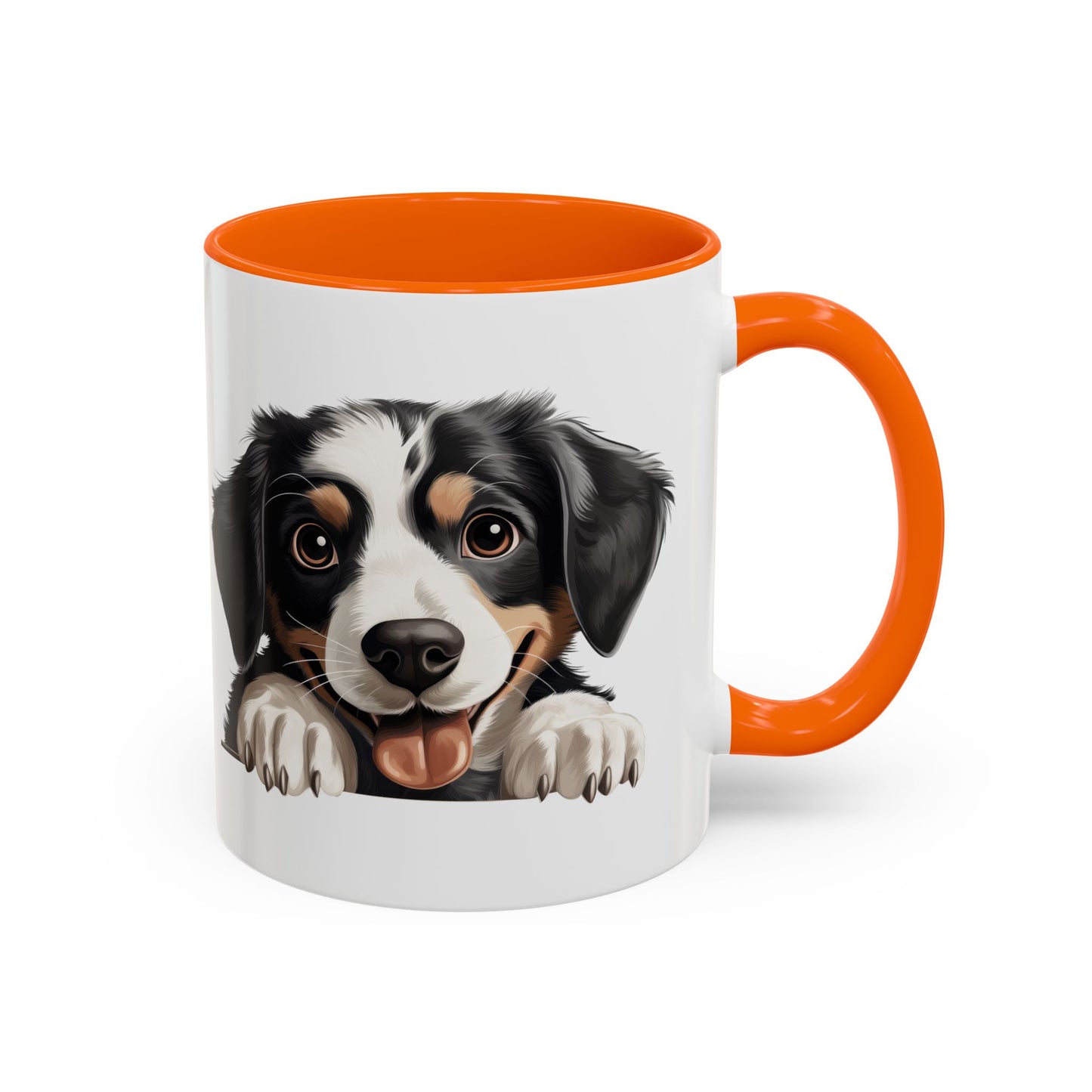 Appenzeller Sennenhund Dog Peek Coffee Mug — Cute Puppy Ceramic Accent Mug (11/15oz)