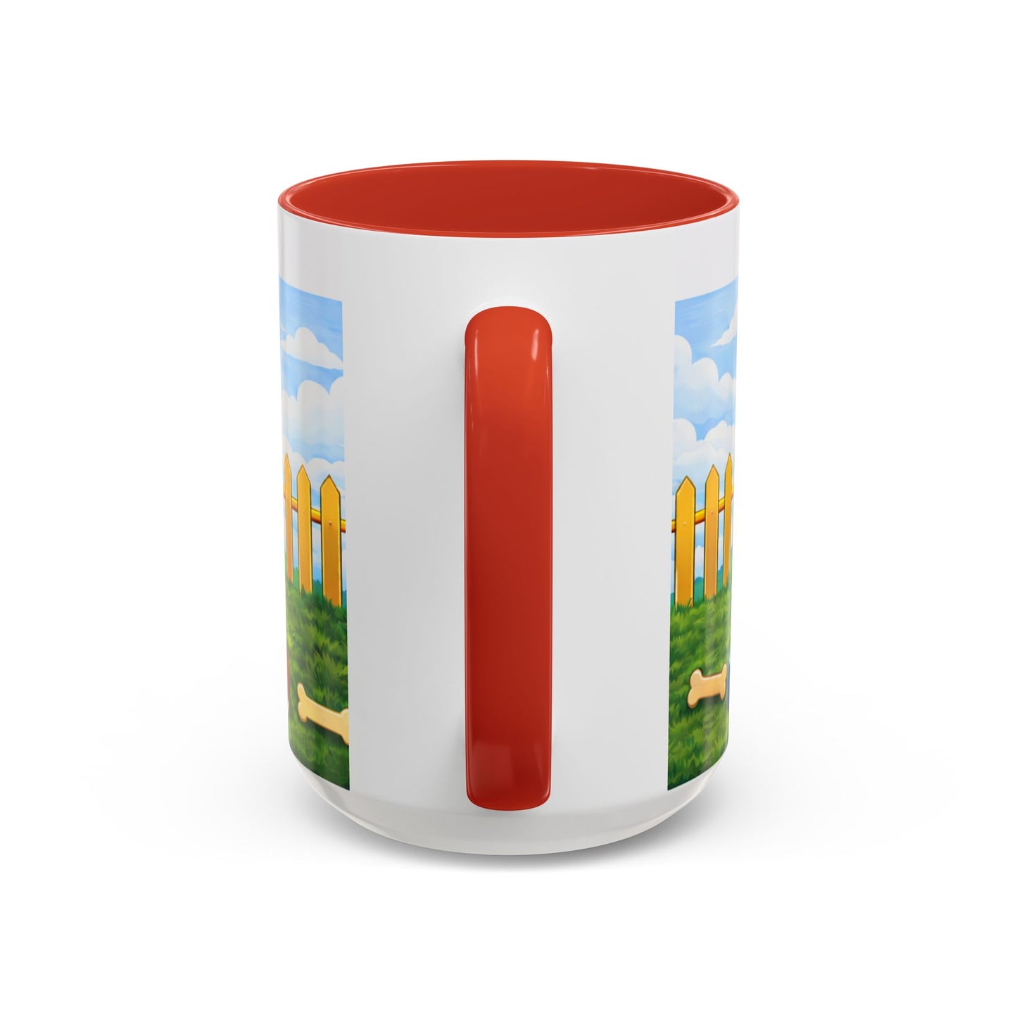 Bernese Mountain — Red Doghouse Accent Mug (11oz/15 oz)