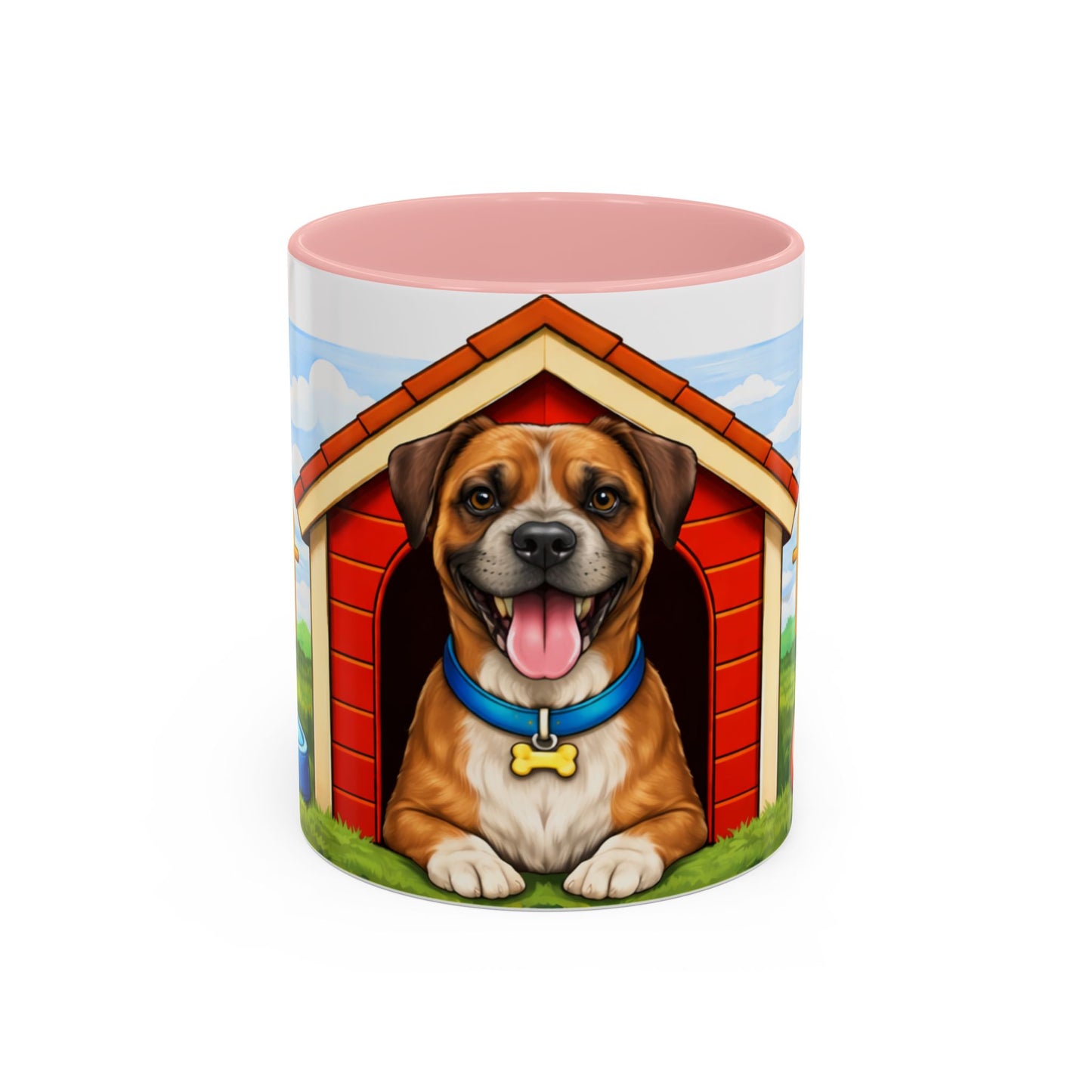 Boxer — Red Doghouse Accent Mug (11/15oz)