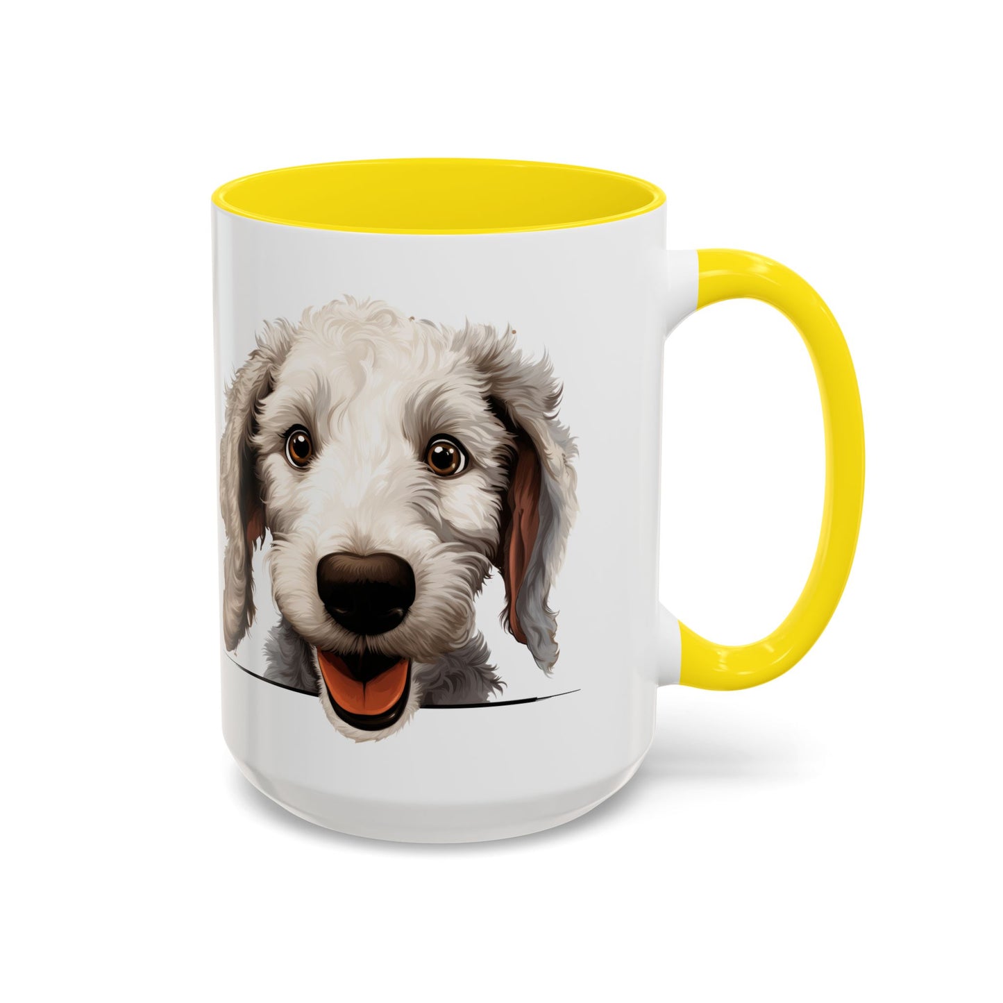 Bedlington Terrier Coffee Mug — Happy Dog Accent 11/15oz