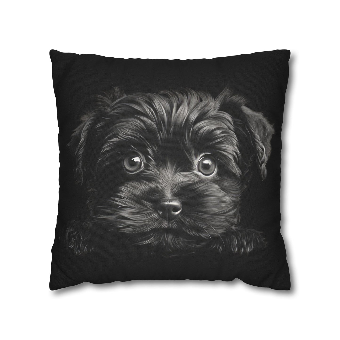 Affenpinscher Face Throw Pillowcase — Cute Dog Decorative Cushion Cover