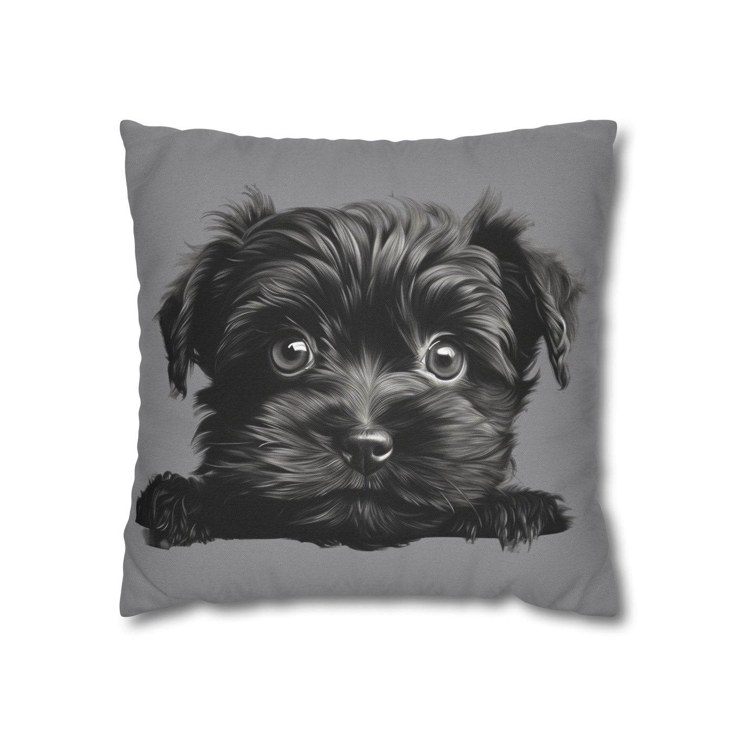 Affenpinscher Face Throw Pillowcase — Cute Dog Decorative Cushion Cover
