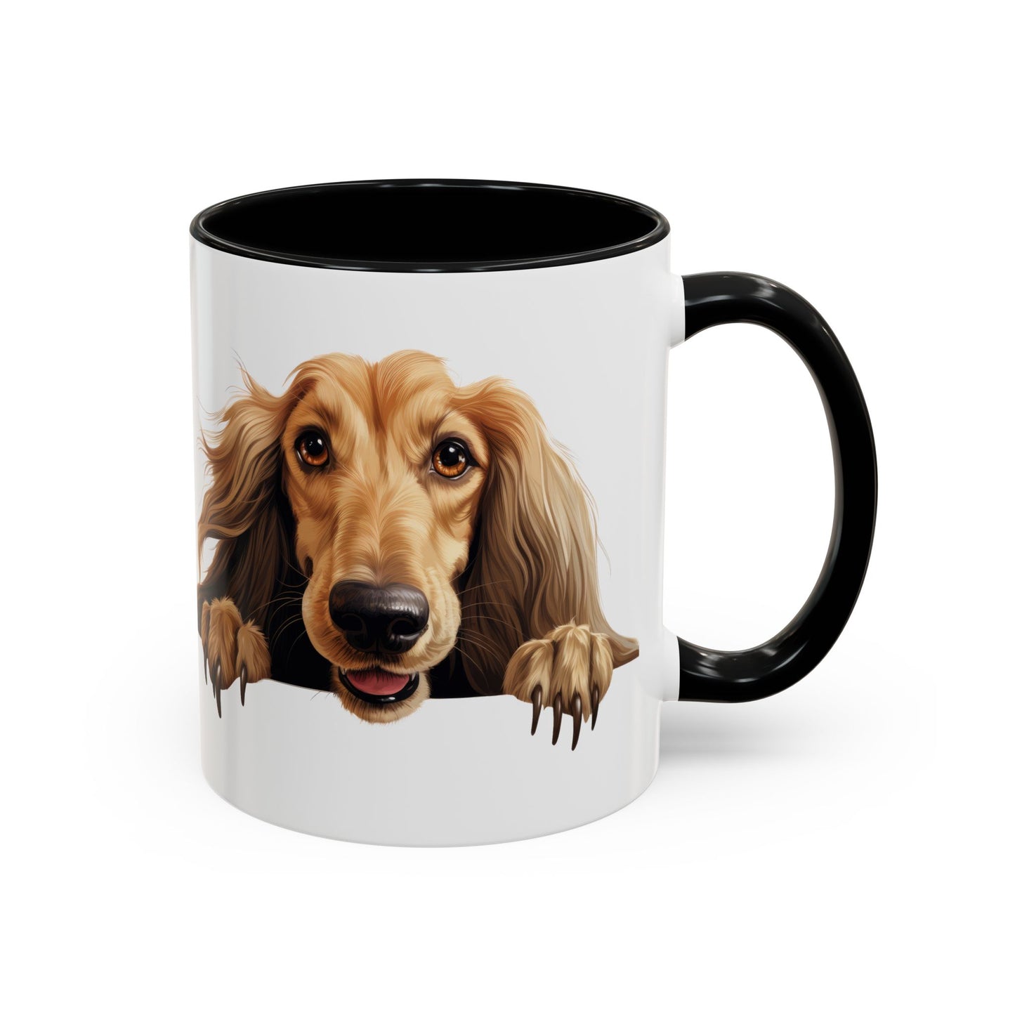 Afghan Hound Coffee Mug — Cute Dog Accent Mug (11/15oz)