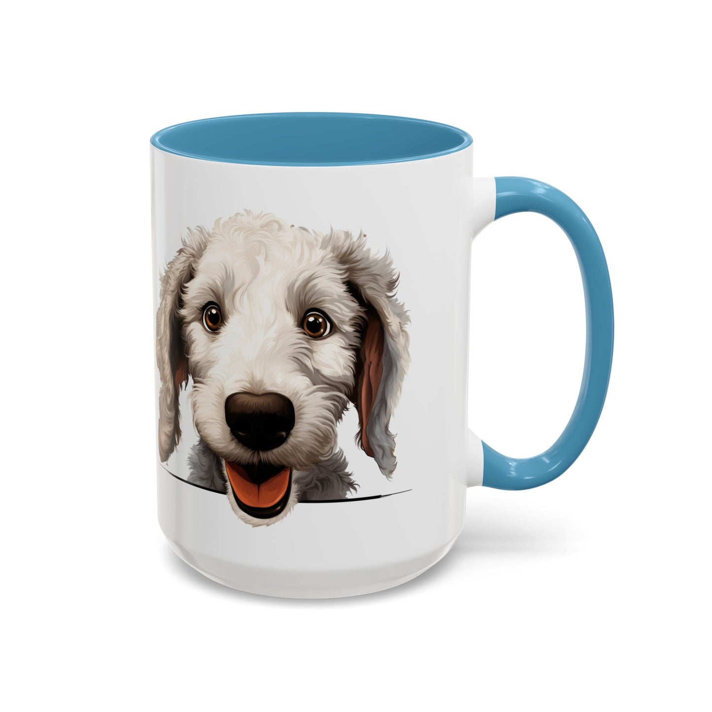 Bedlington Terrier Coffee Mug — Happy Dog Accent 11/15oz