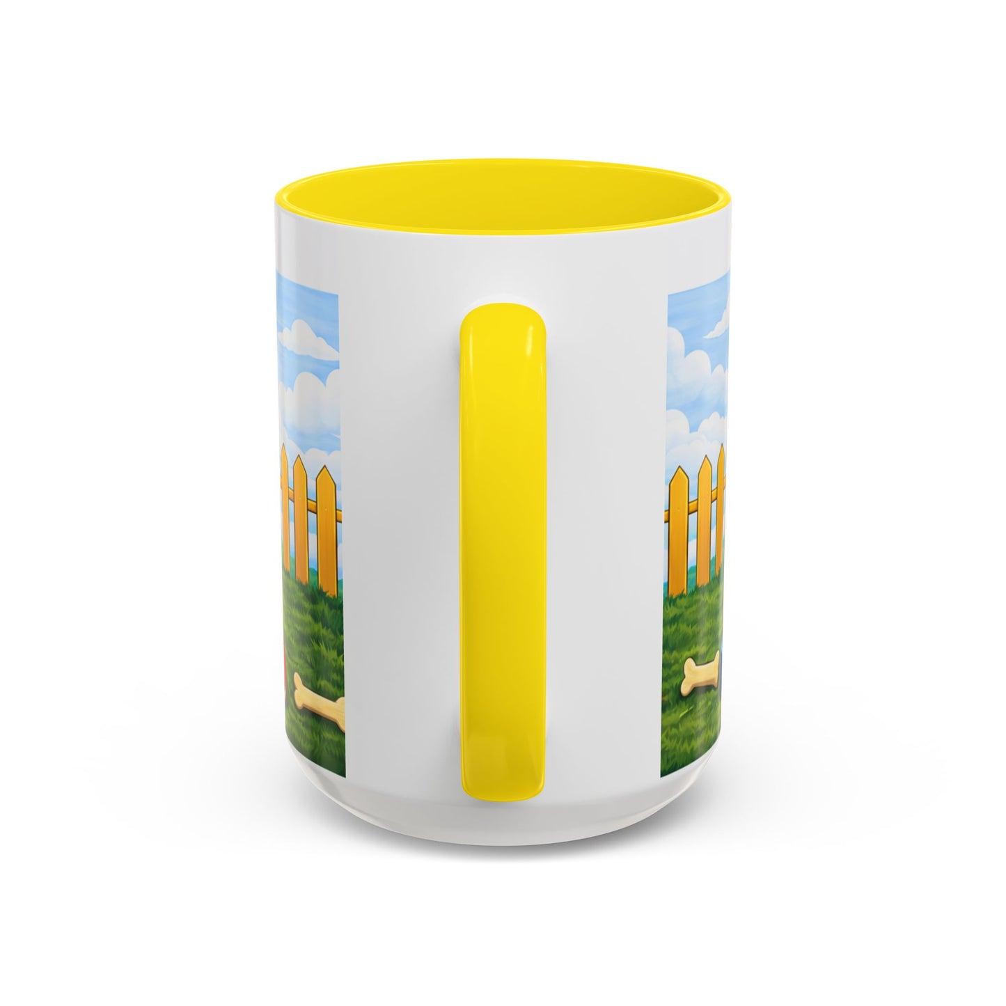 Black Russian Terrier -- Red Doghouse Accent Coffee Cup (11/15 oz)