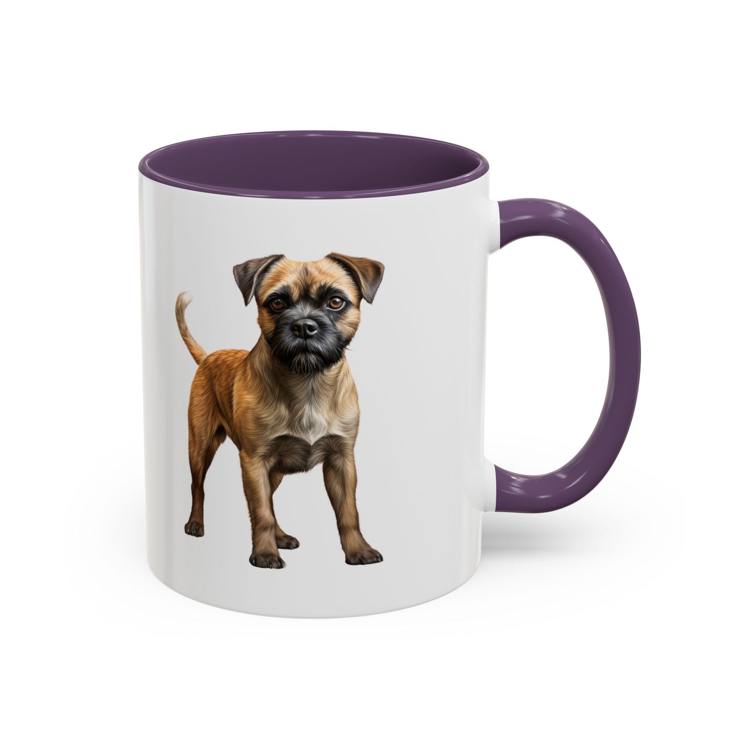 Border Terrier Accent Coffee Mug – Cute Brown Puppy Illustration (11/15oz)