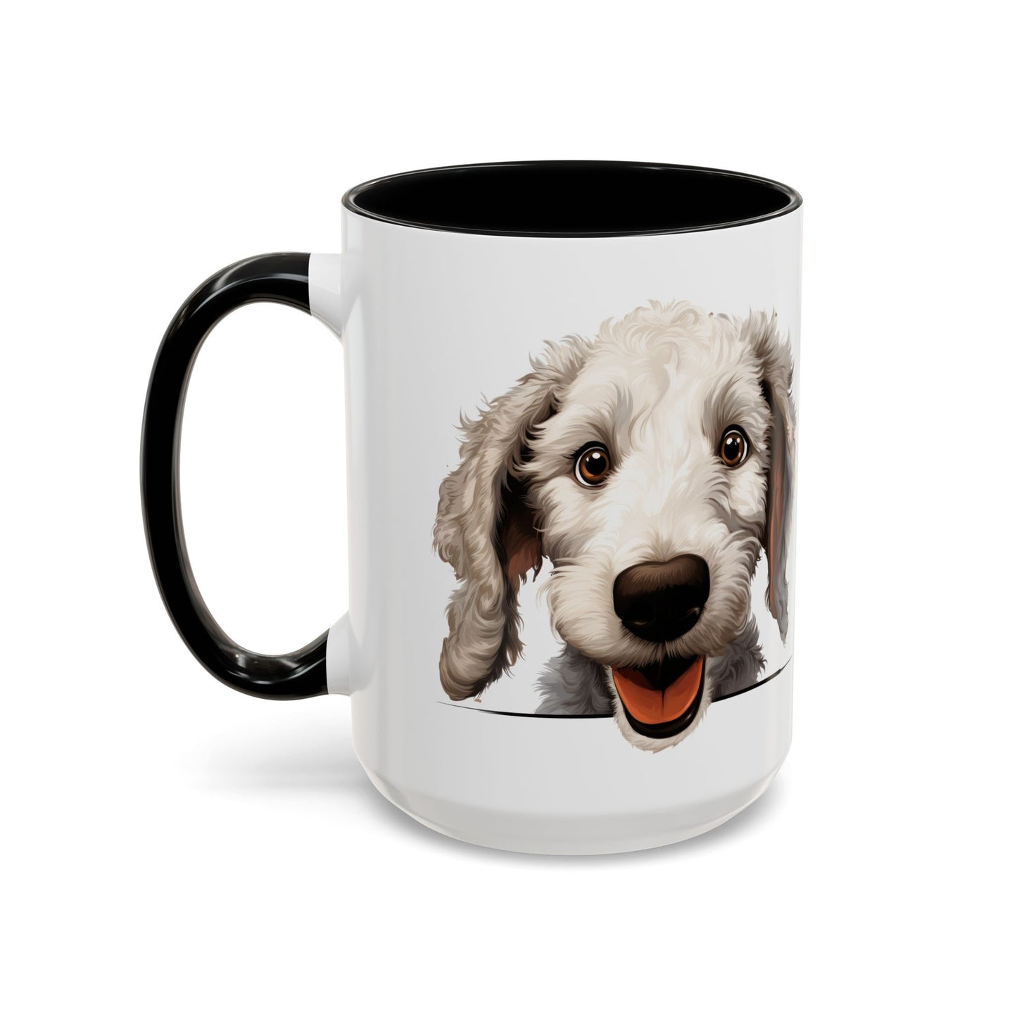 Bedlington Terrier Coffee Mug — Happy Dog Accent 11/15oz