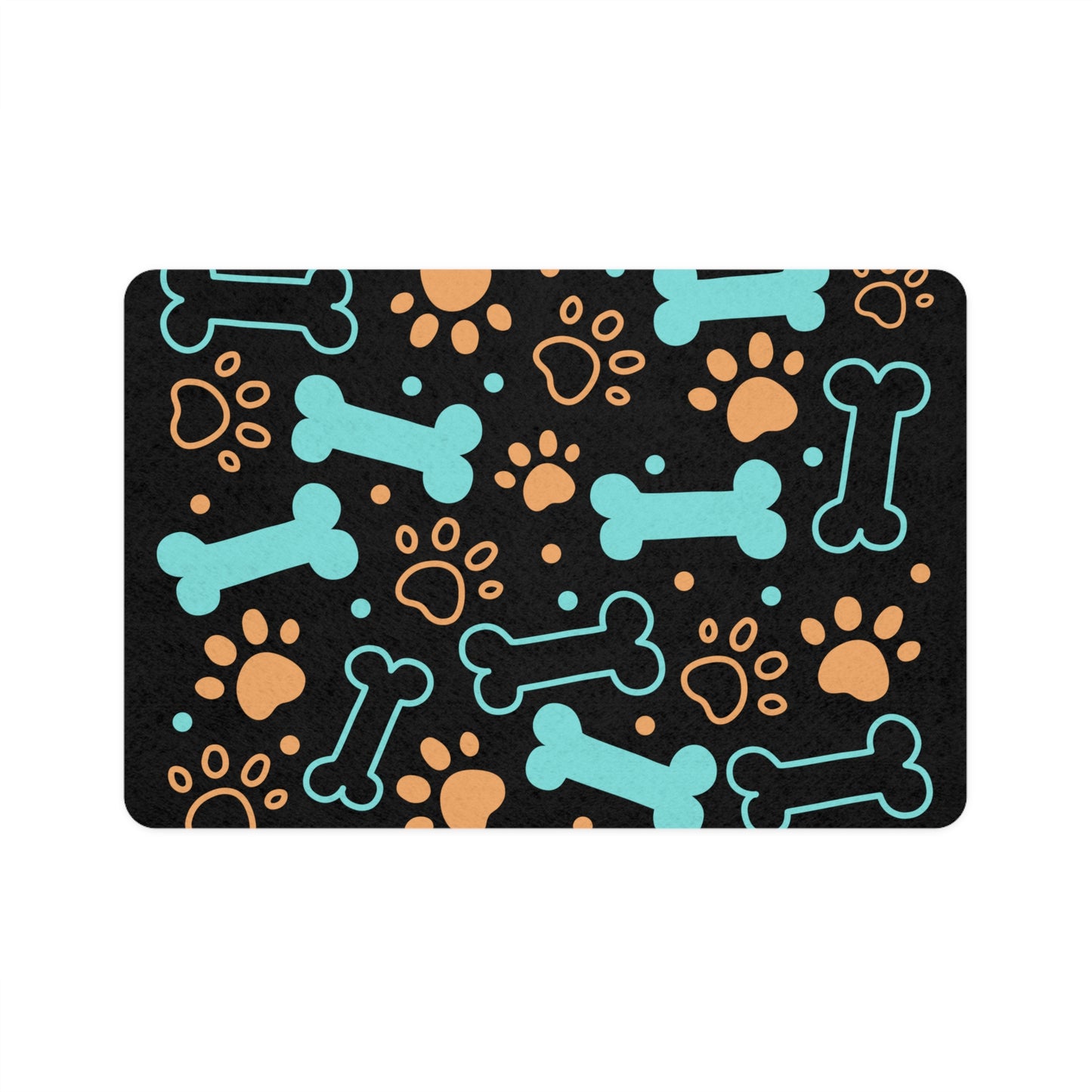 Bones & Paws Design (12x18) - Black