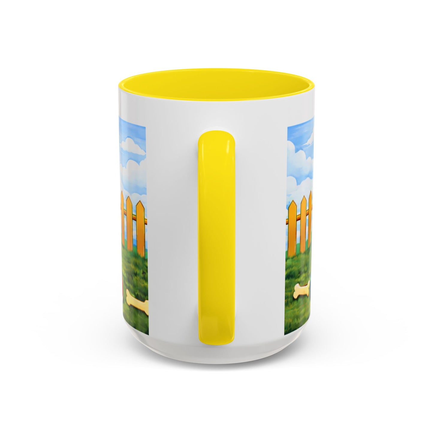 Cavalier King Charles Spaniel — Red Doghouse Accent Coffee Mug (11oz/15oz)