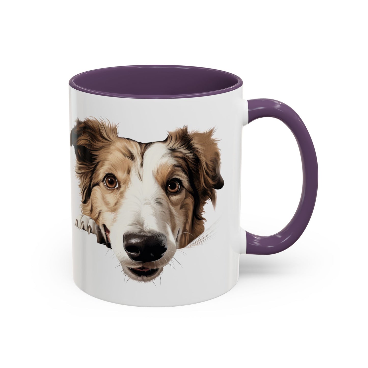 Borzoi Dog Coffee Mug — Cute Australian Shepherd Accent Mug (11/15oz)