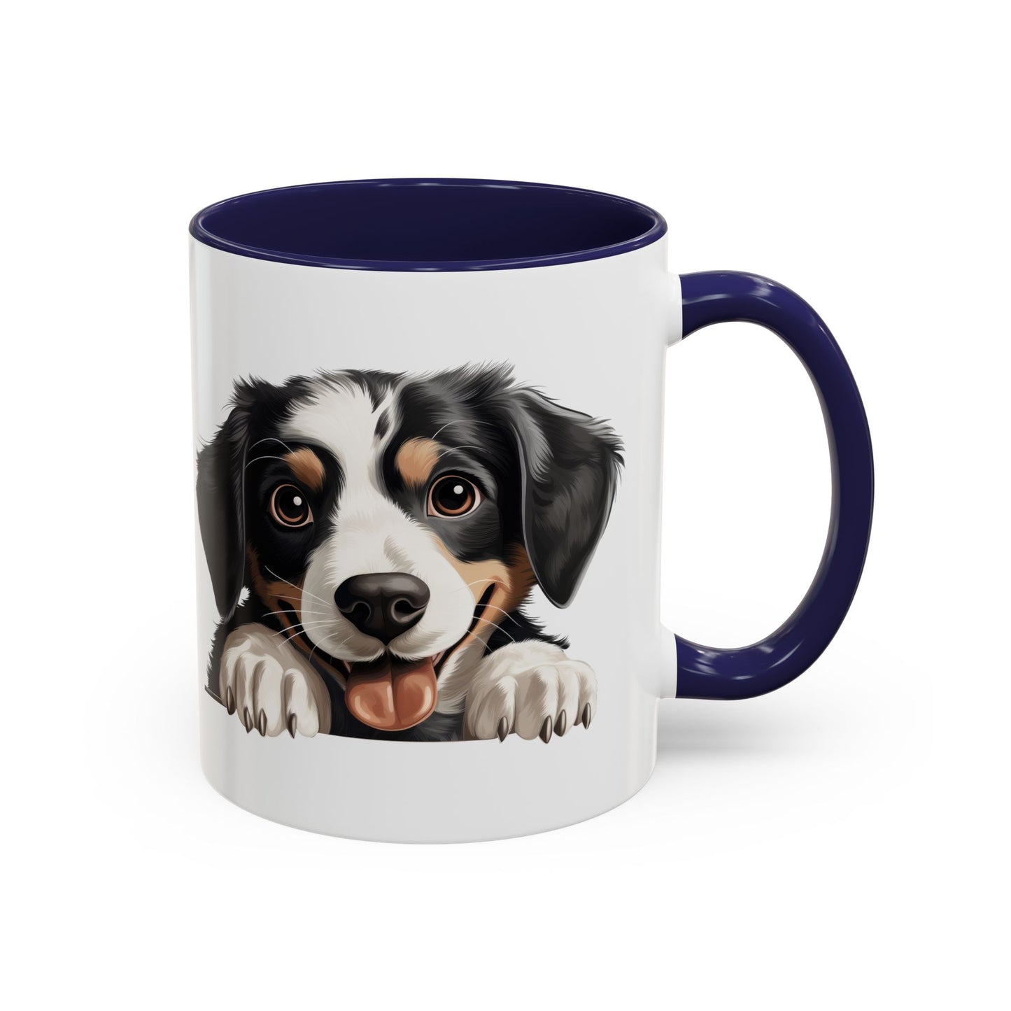 Appenzeller Sennenhund Dog Peek Coffee Mug — Cute Puppy Ceramic Accent Mug (11/15oz)
