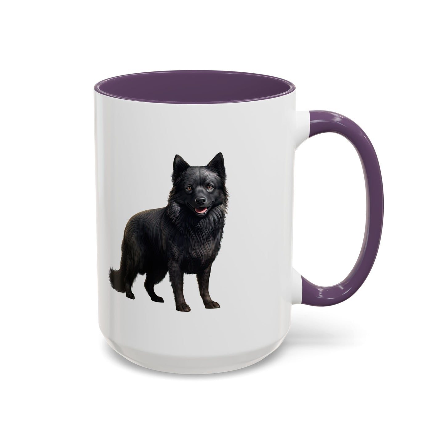 Schipperke Accent Coffee Mug — Black Schipperke Dog Design (11/15oz)