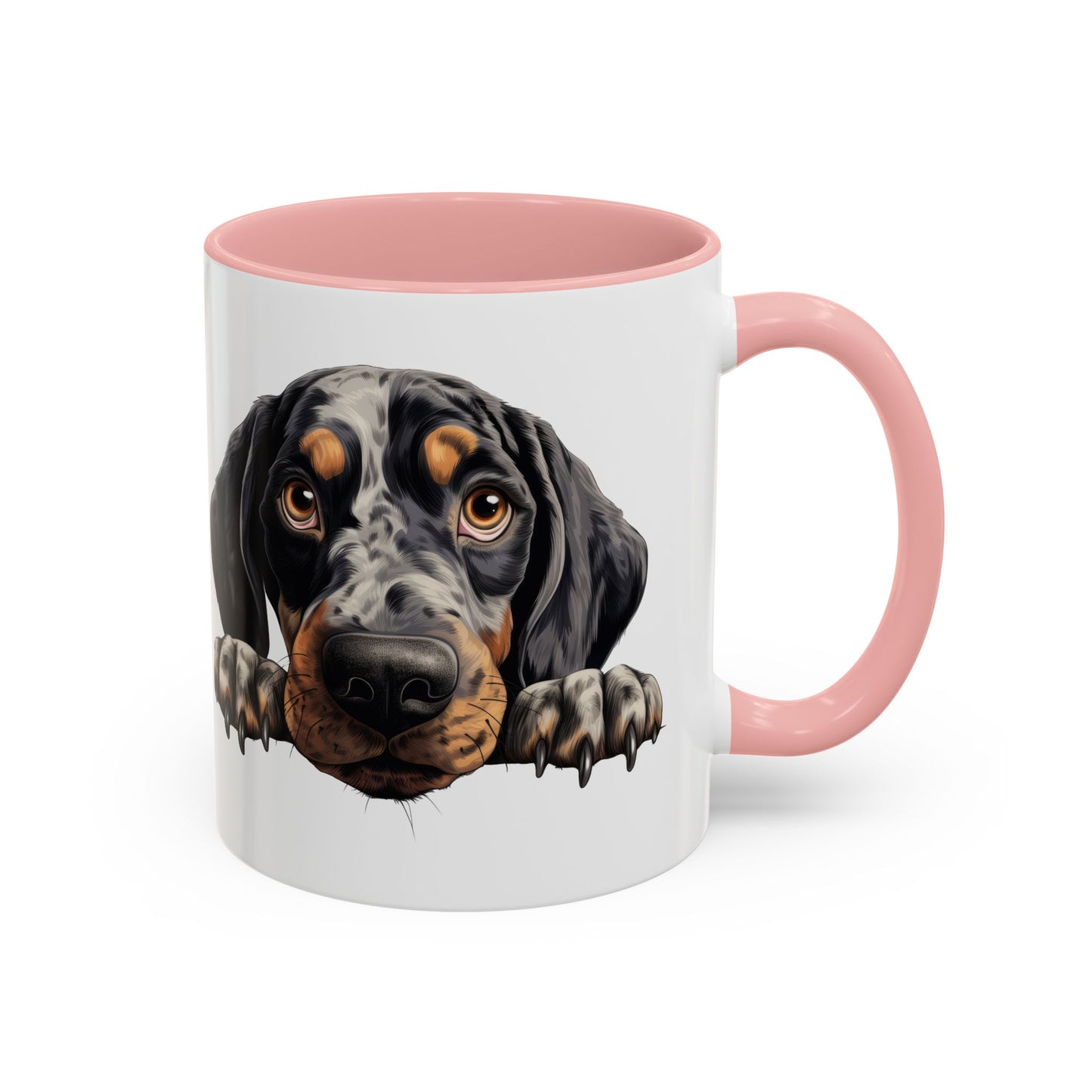 Bluetick Coonhound Ceramic Accent Coffee Mug — Cute Dog Lover Gift (11/15oz)