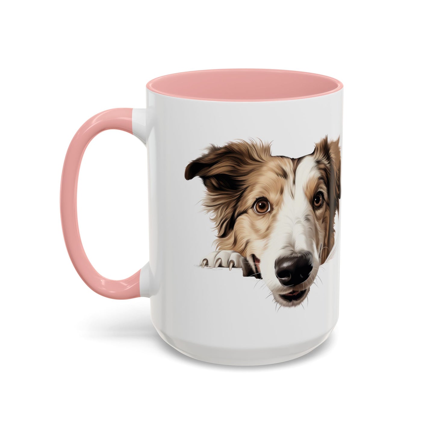 Borzoi Dog Coffee Mug — Cute Australian Shepherd Accent Mug (11/15oz)