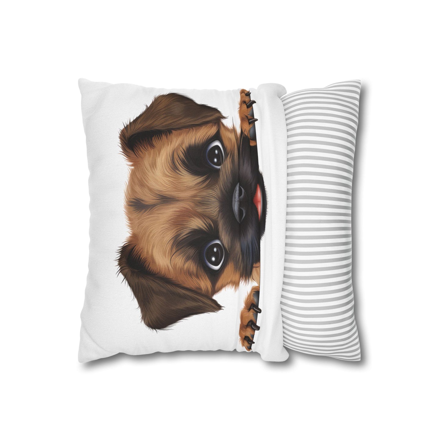 Border Terrier Throw Pillowcase — Adorable Puppy Decorative Pillow Cover