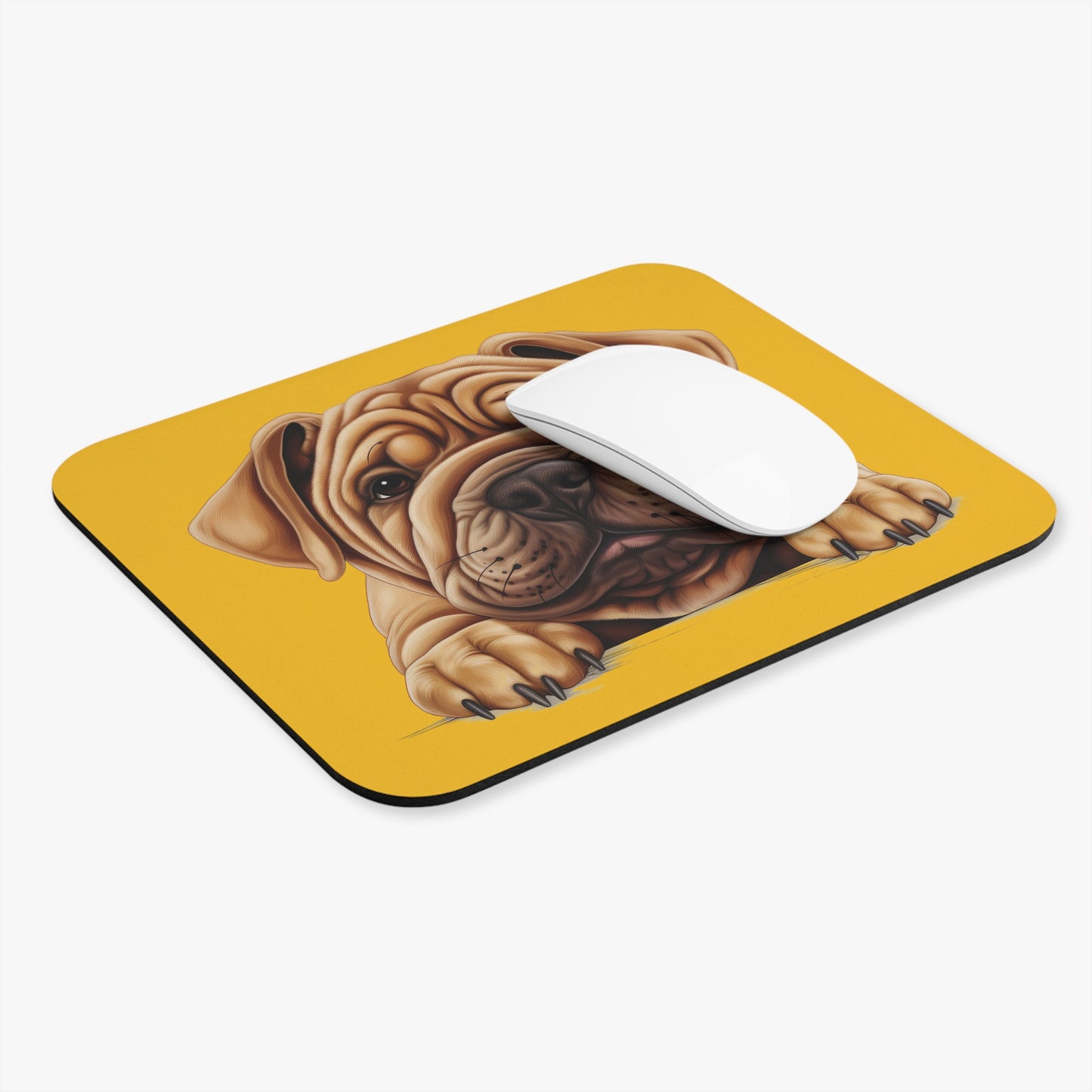 Shar Pei Mouse Pad -Yellow Cute