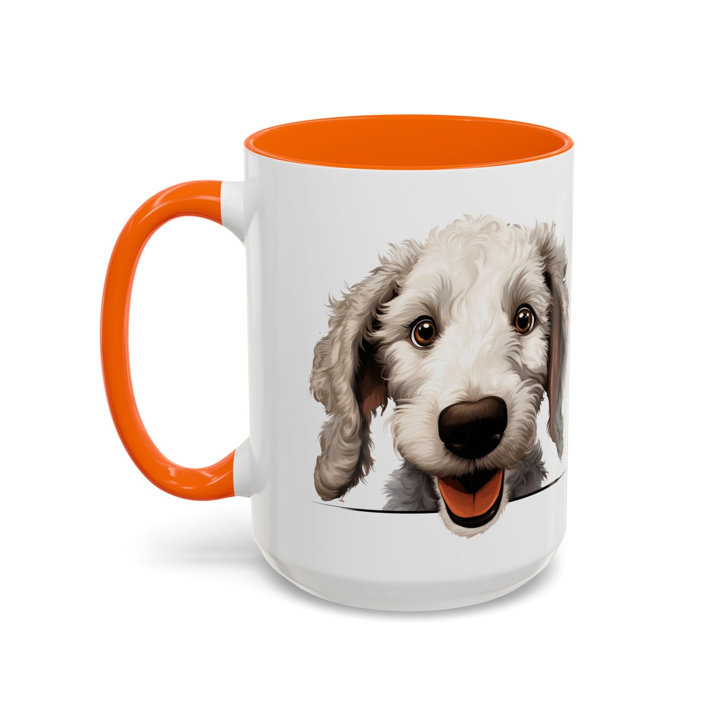 Bedlington Terrier Coffee Mug — Happy Dog Accent 11/15oz