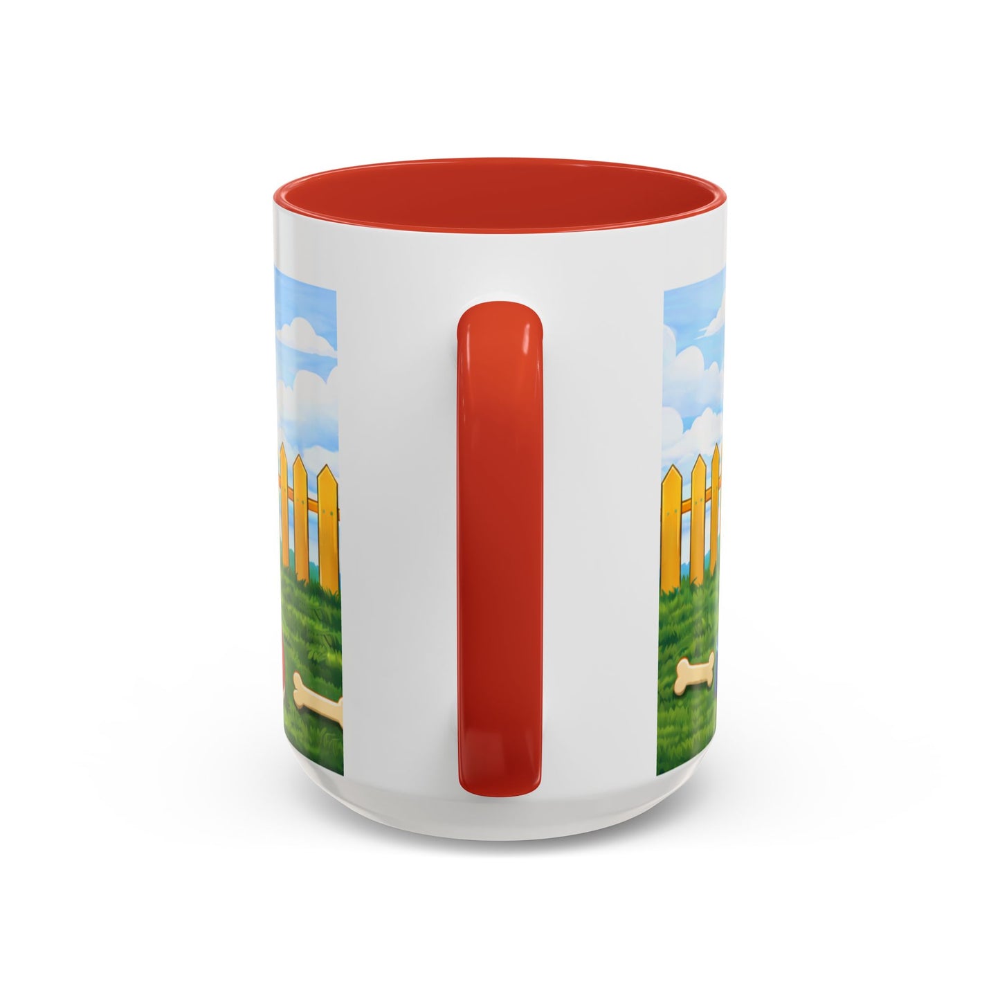 American Pit Bull  — Cute Pitbull in Red Doghouse Coffee Cup (11/15 oz)