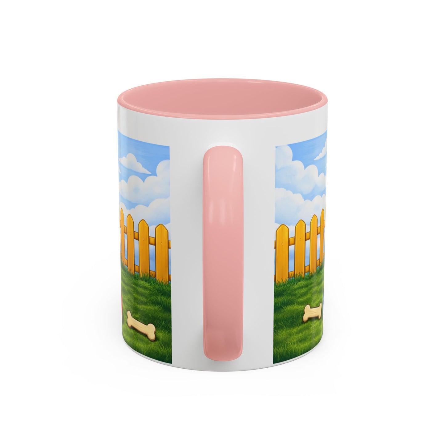 Bedlington Terrier– Red Doghouse Design Accent Mug (11oz/15oz)