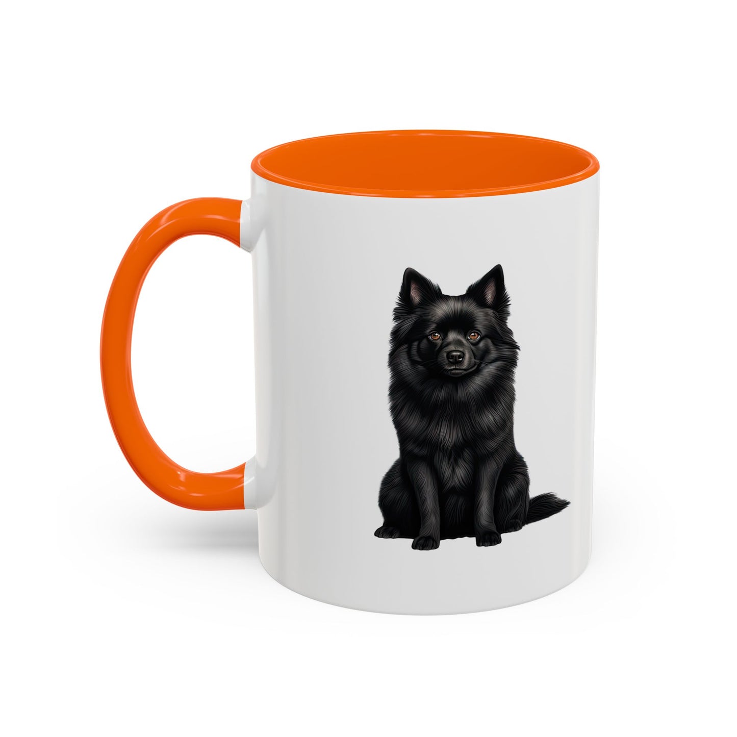 Schipperke Accent Coffee Mug — Black Schipperke Dog Design (11/15oz)