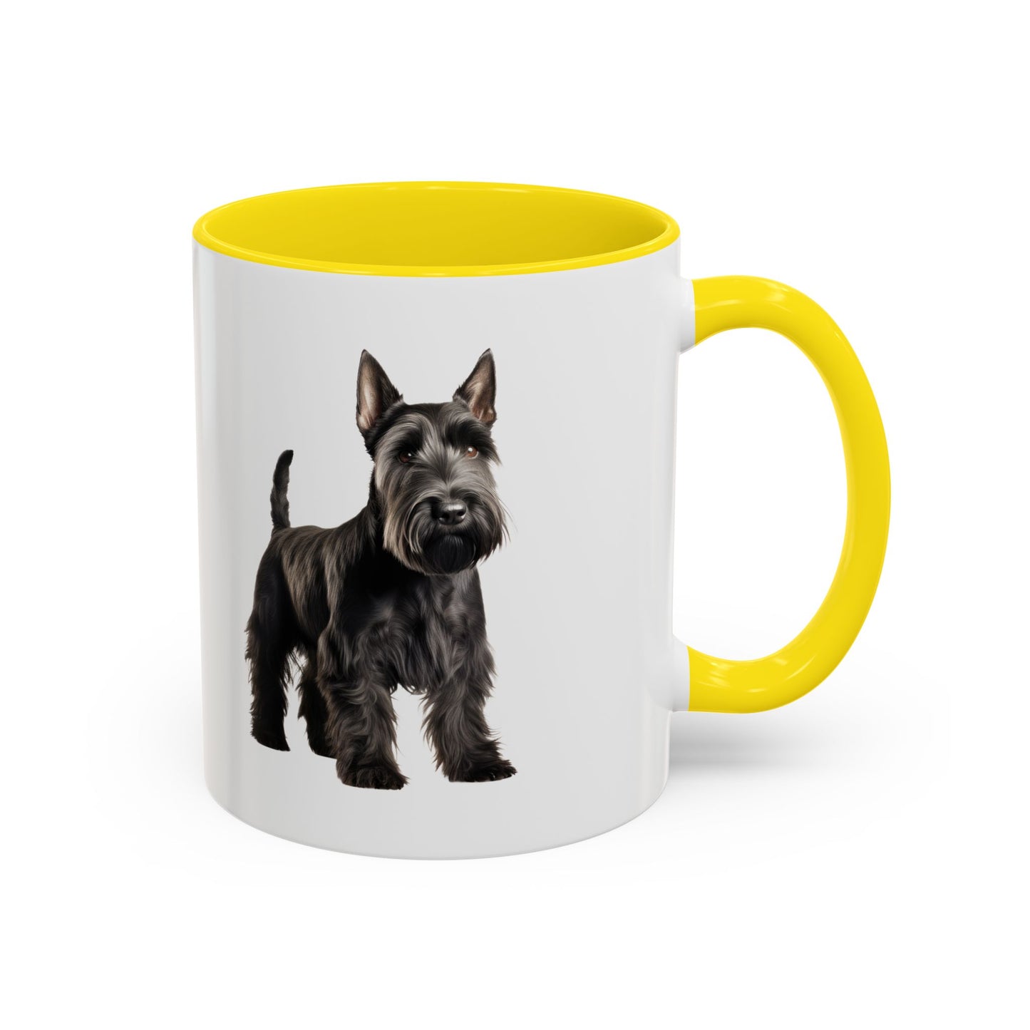Scottish Terrier Coffee Mug — Black Scottie Accent Mug (11/15 oz)