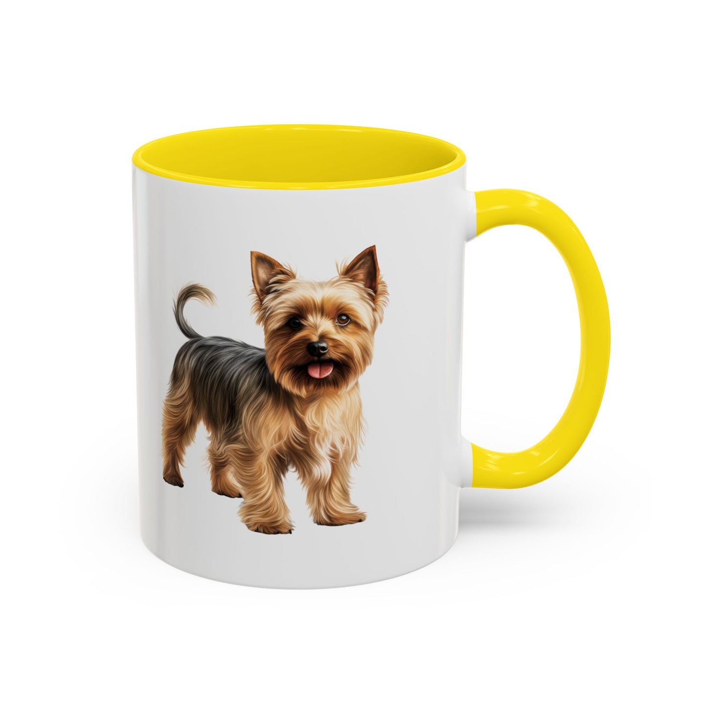 Silky Terrier Coffee Mug — Cute Yorkie Accent Ceramic Mug (11/15 oz)