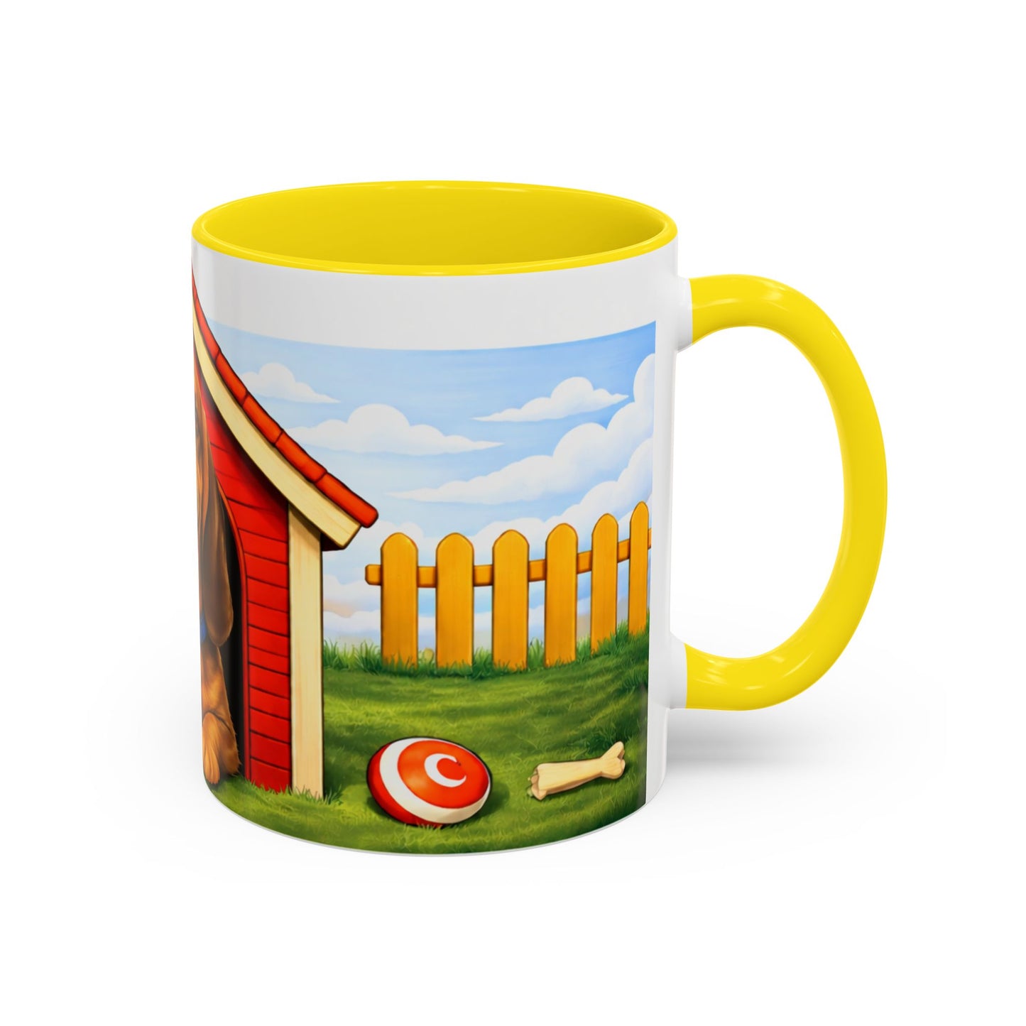 Bloodhound — Red Doghouse Design Accent Mug (11/15oz)