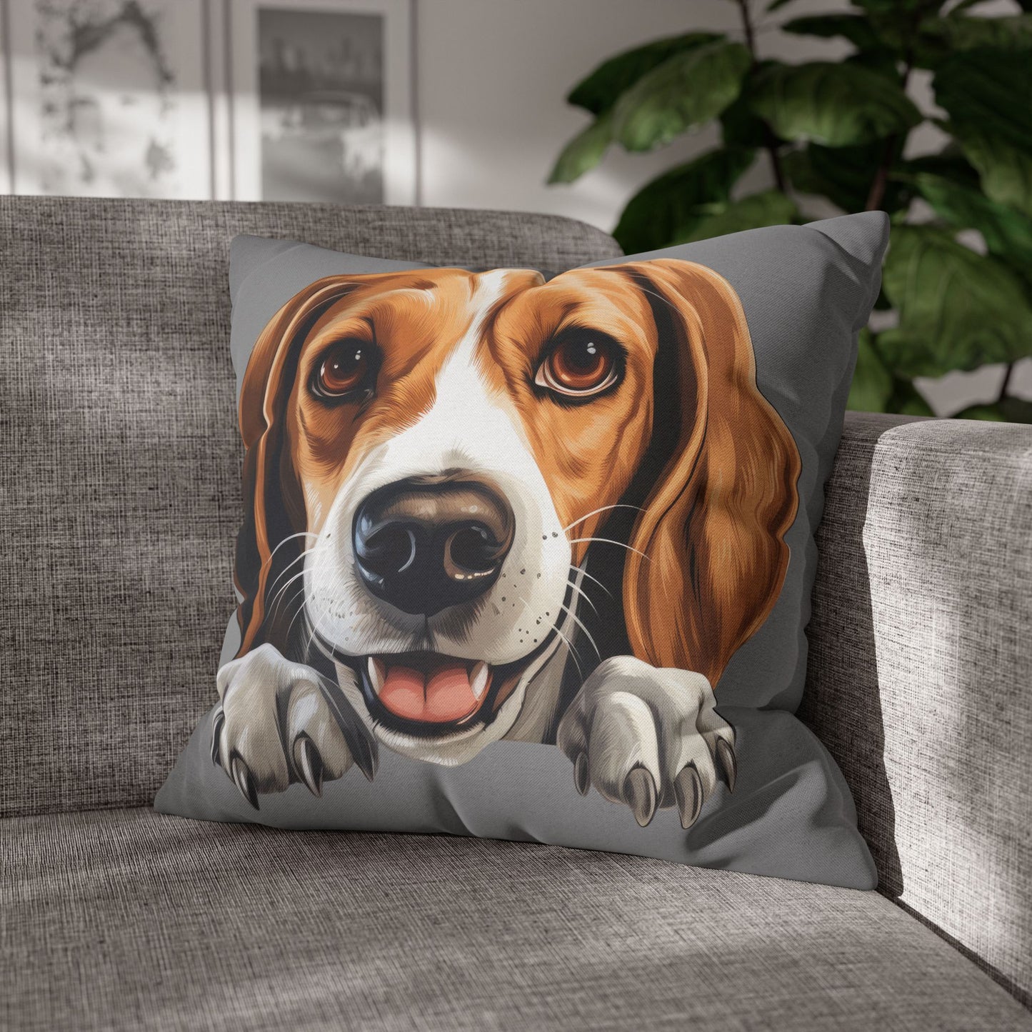 American Foxhound Decorative Pillowcase — Cute Dog Throw Pillow Cover