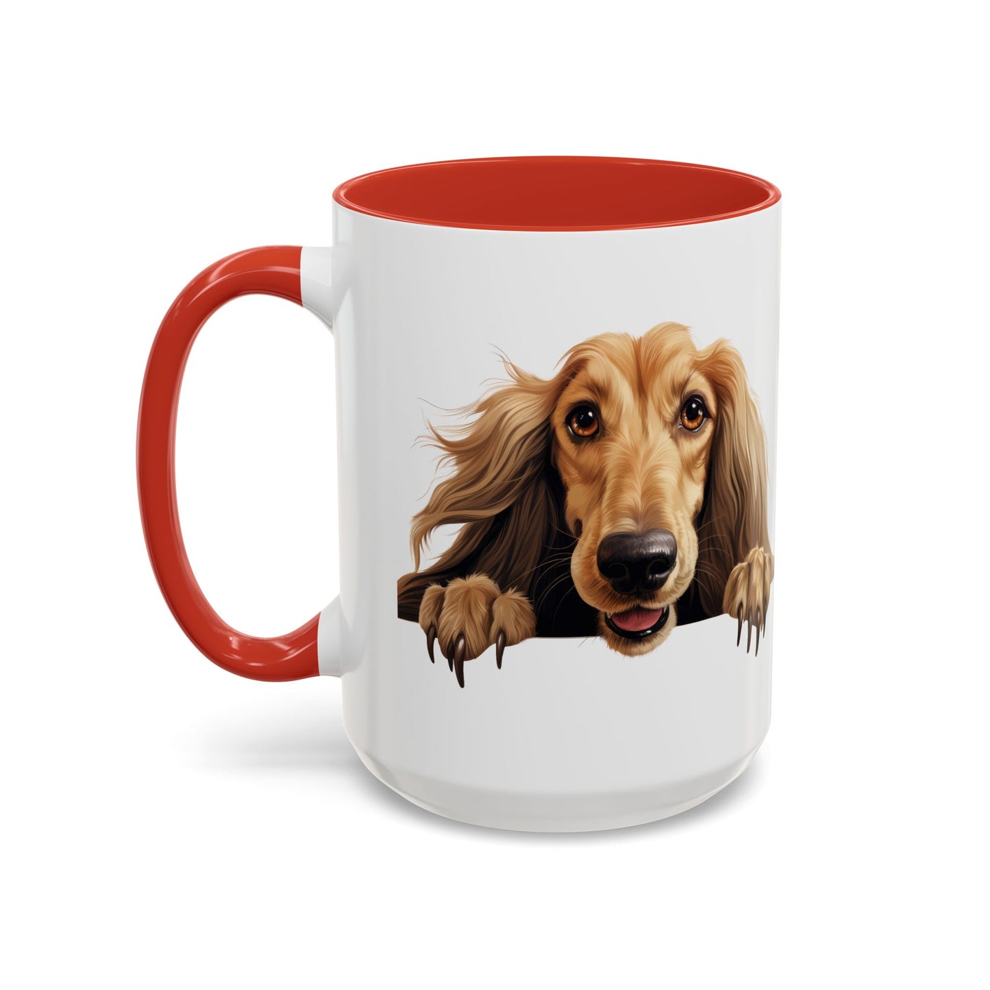 Afghan Hound Coffee Mug — Cute Dog Accent Mug (11/15oz)