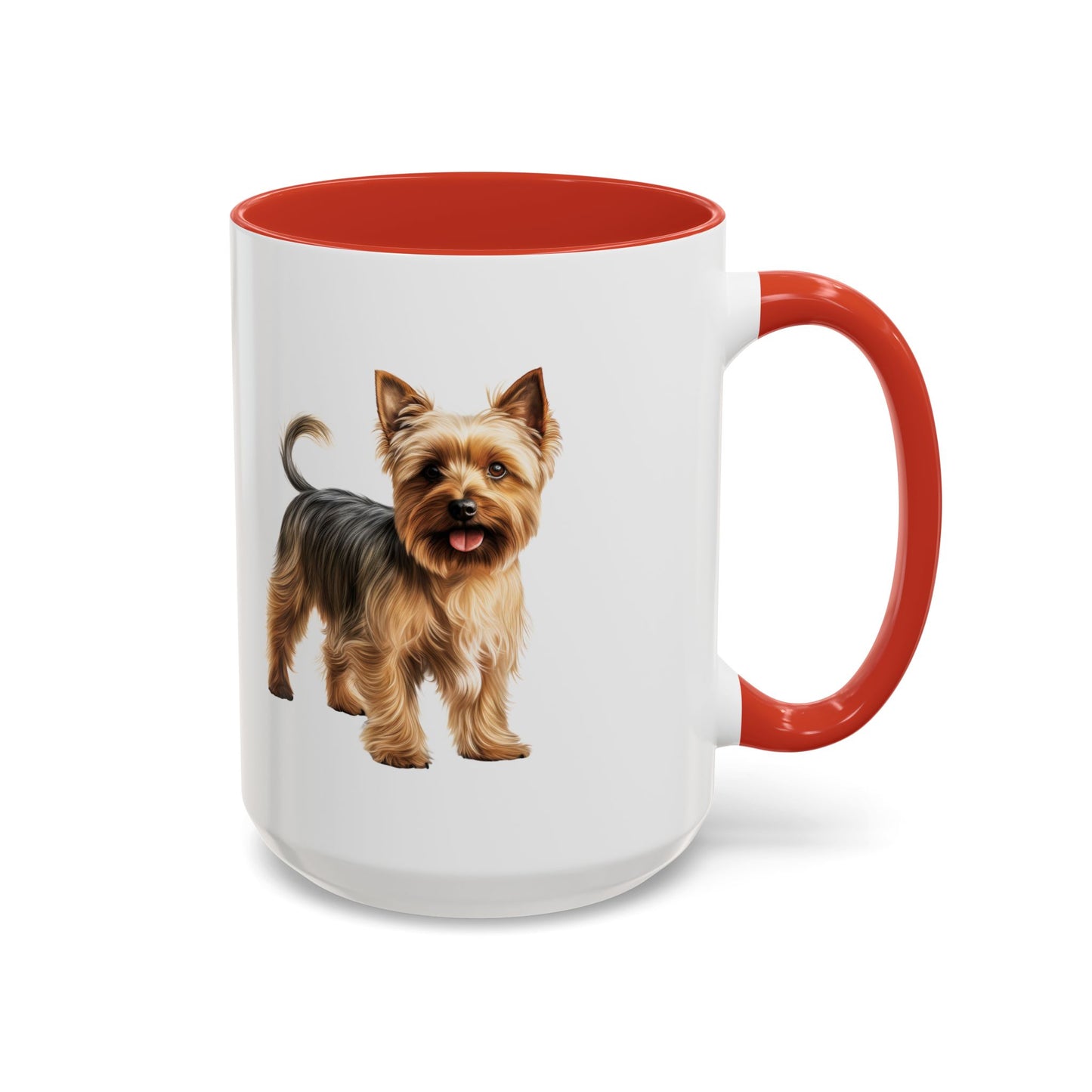 Silky Terrier Coffee Mug — Cute Yorkie Accent Ceramic Mug (11/15 oz)