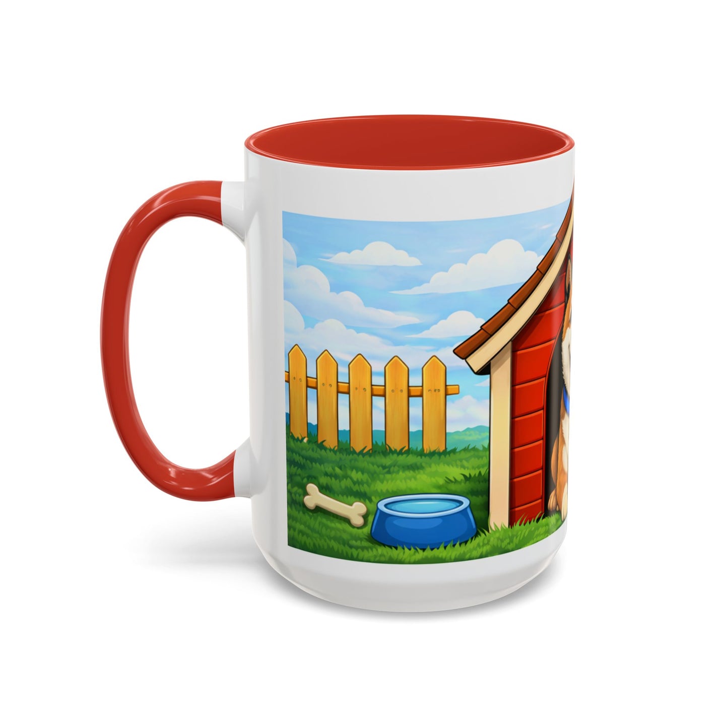 Akita  Red Dog House Accent Coffee Mug (11/15oz)